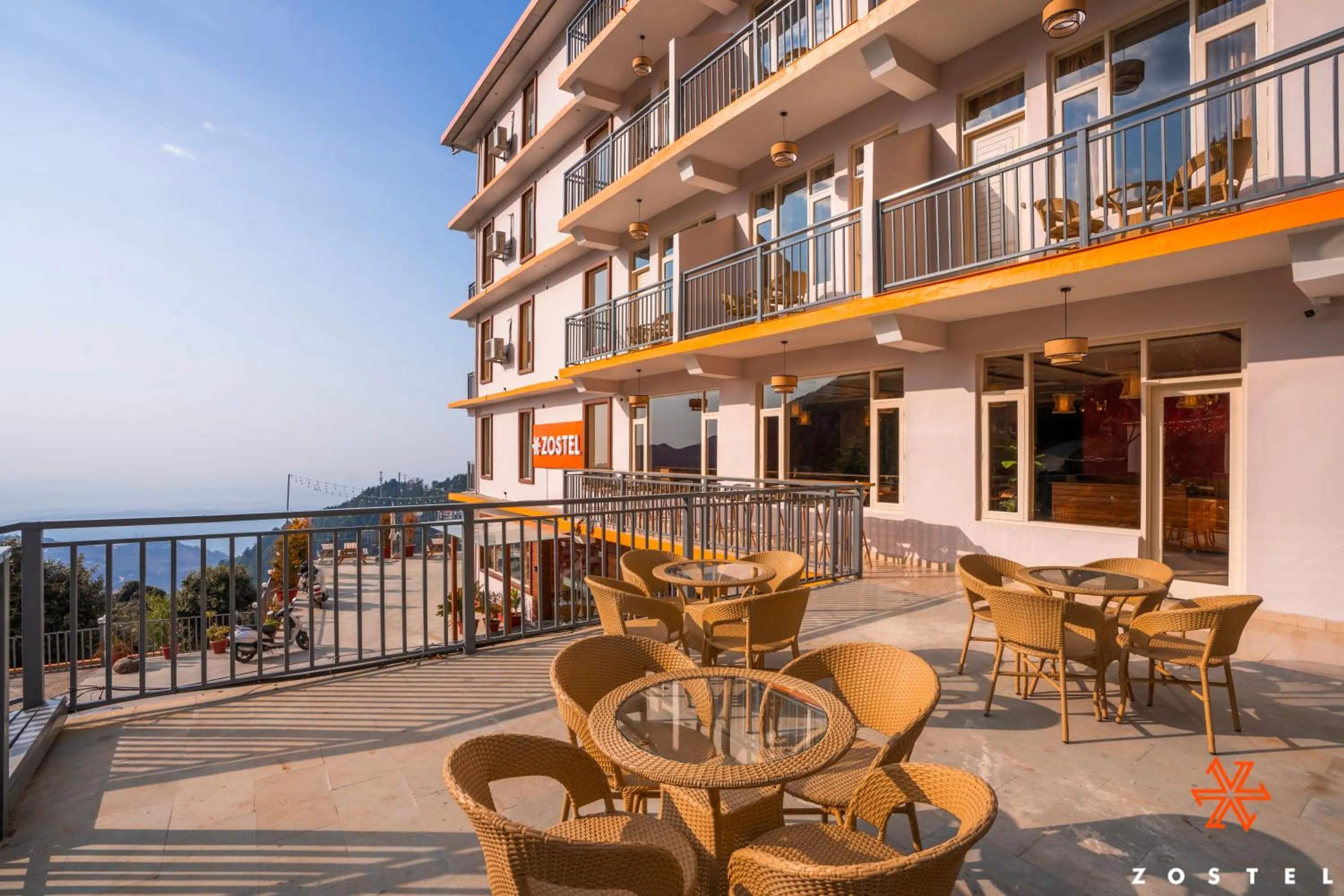 Property building in Zostel Dharamkot