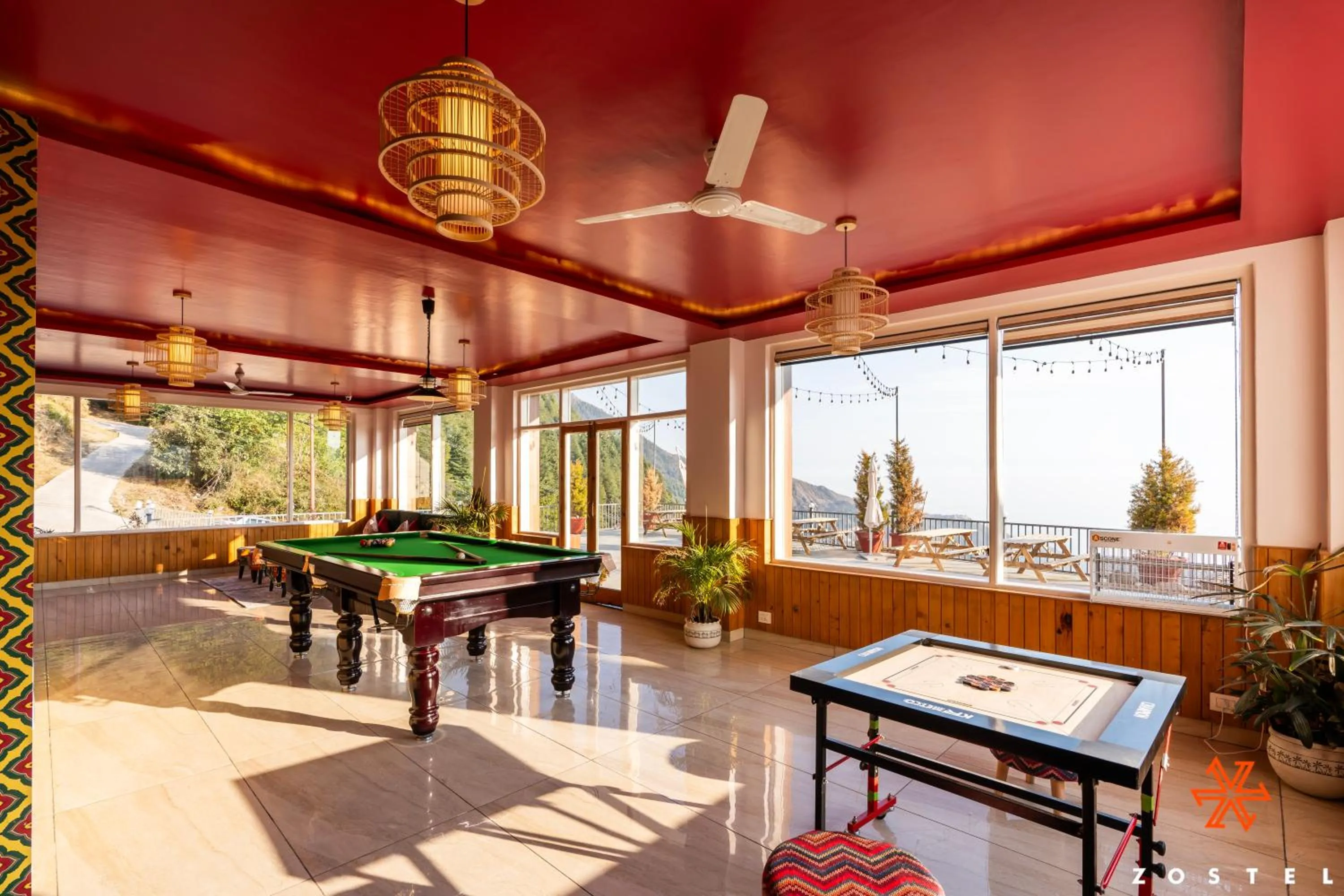 Billiard in Zostel Dharamkot