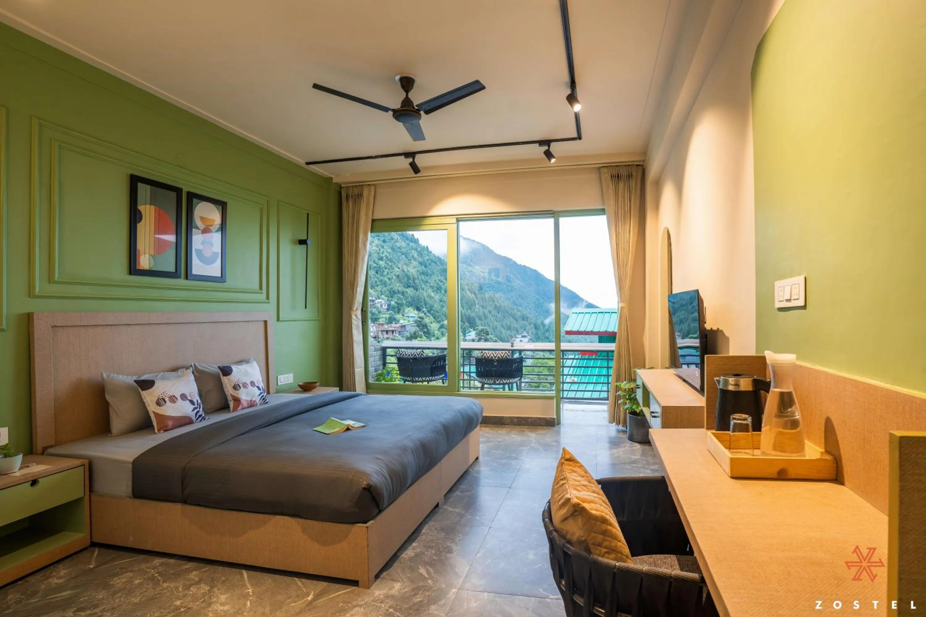 Bed in Zostel Dharamkot