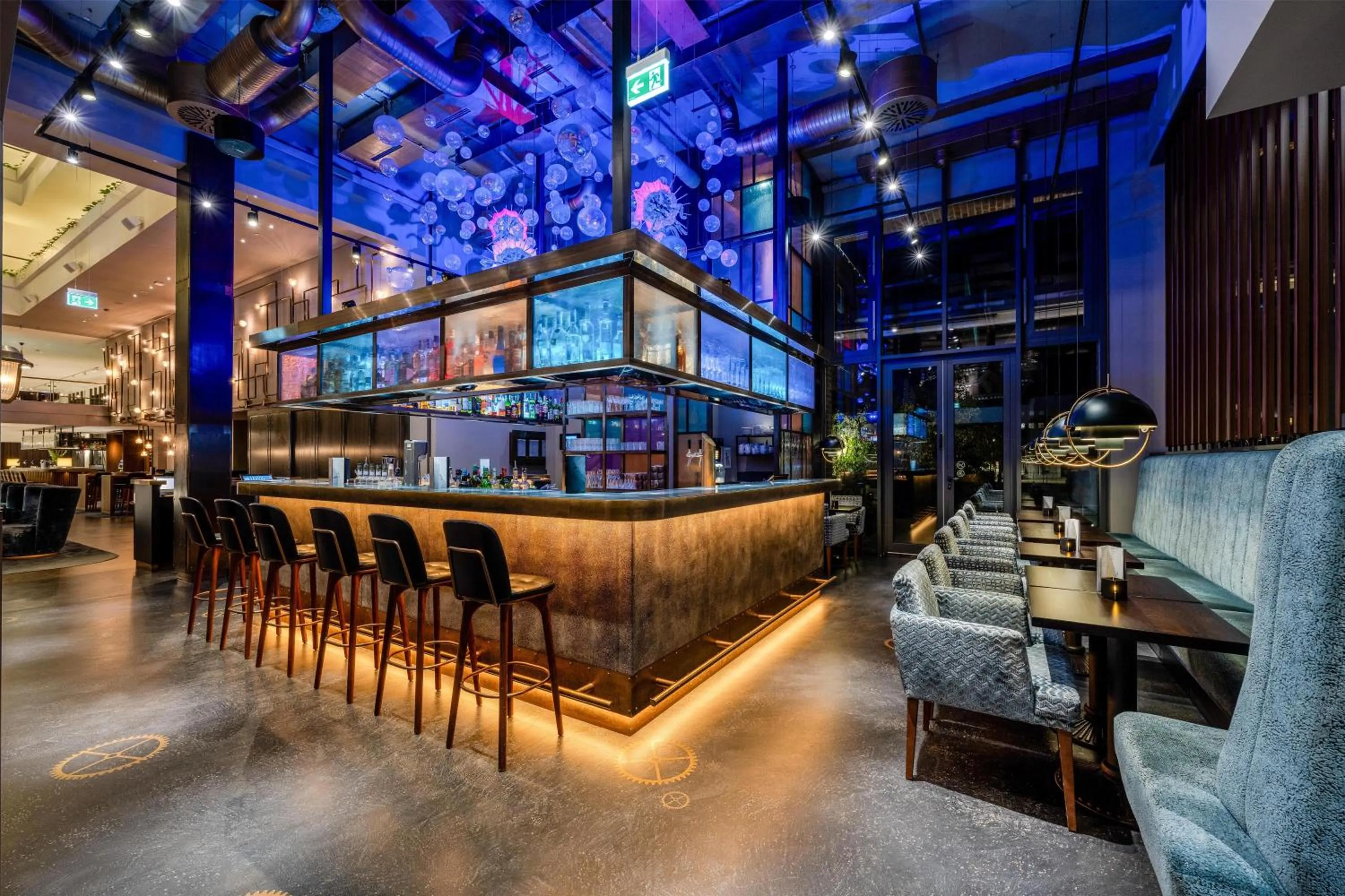 Lounge or bar in Radisson Blu Senator Hotel, Lübeck