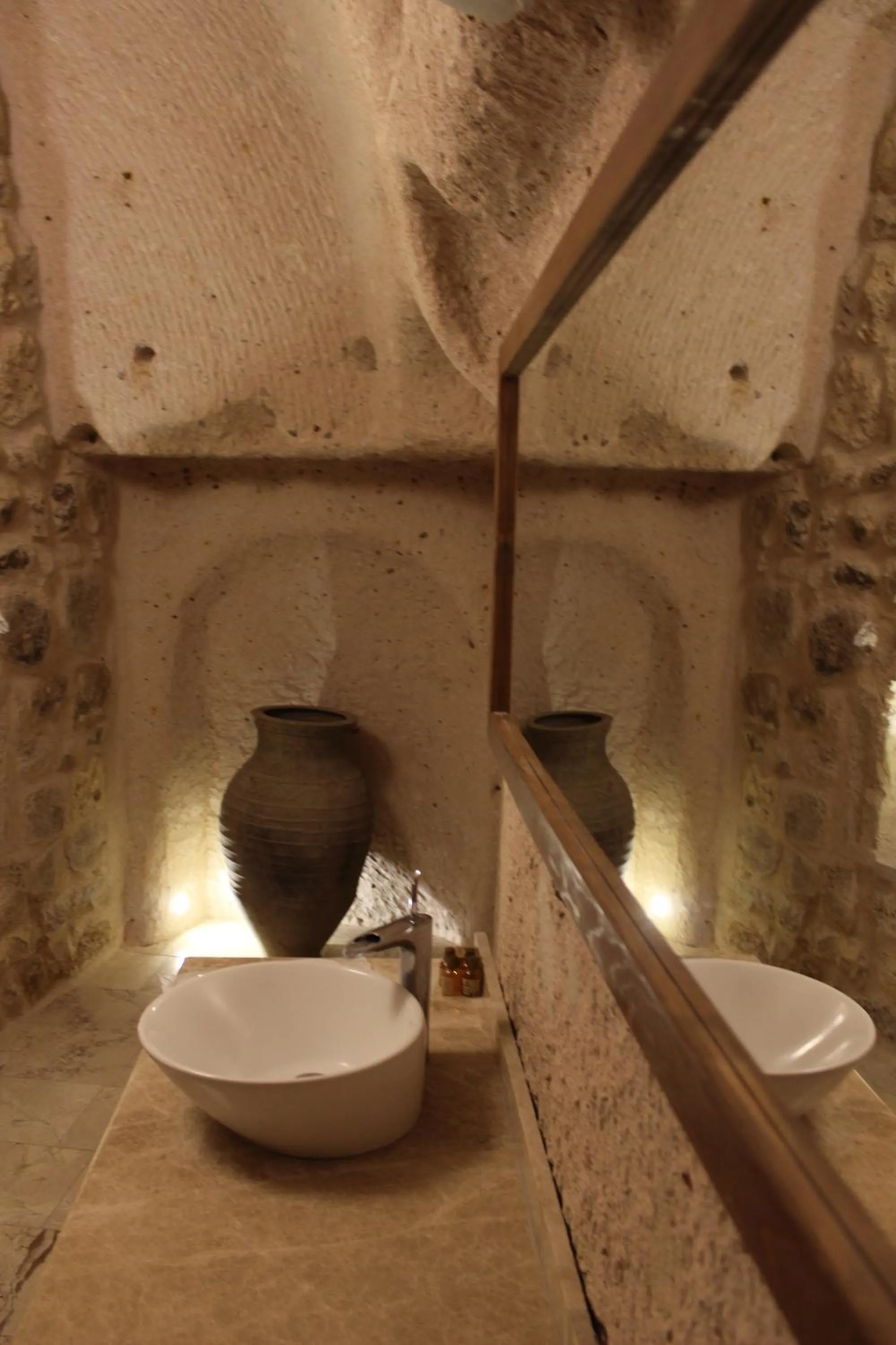 Hot Tub in Helike Cave Suites