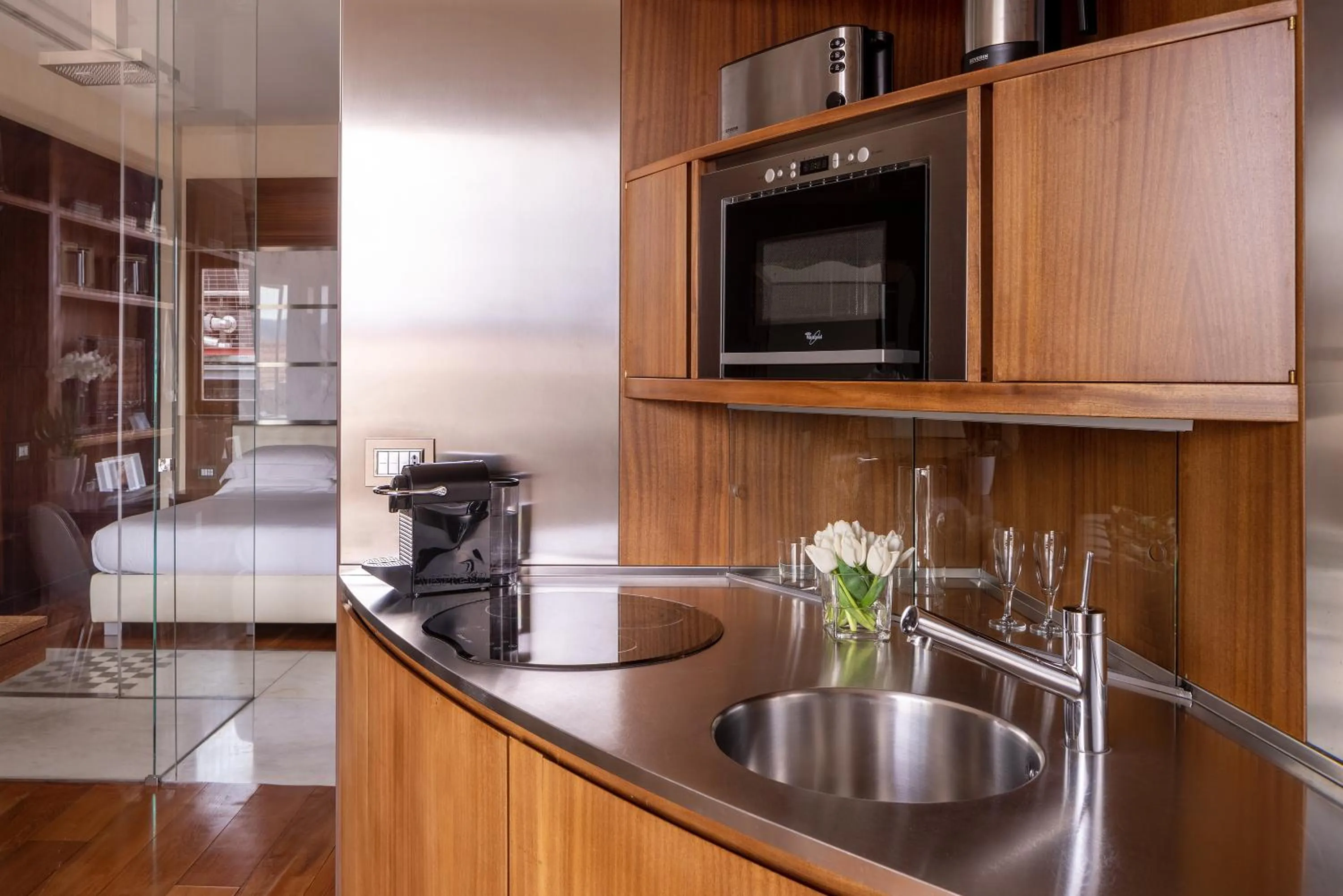 Kitchen or kitchenette in Repubblica Firenze Luxury Apartments UNA Esperienze