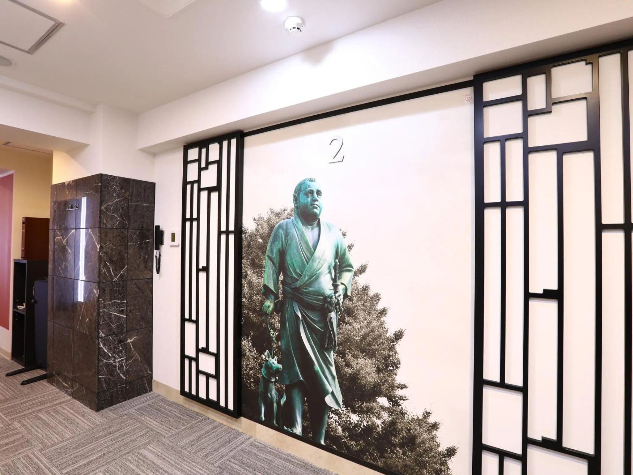 Decorative detail in Hotel Wing International Select Ueno Okachimachi