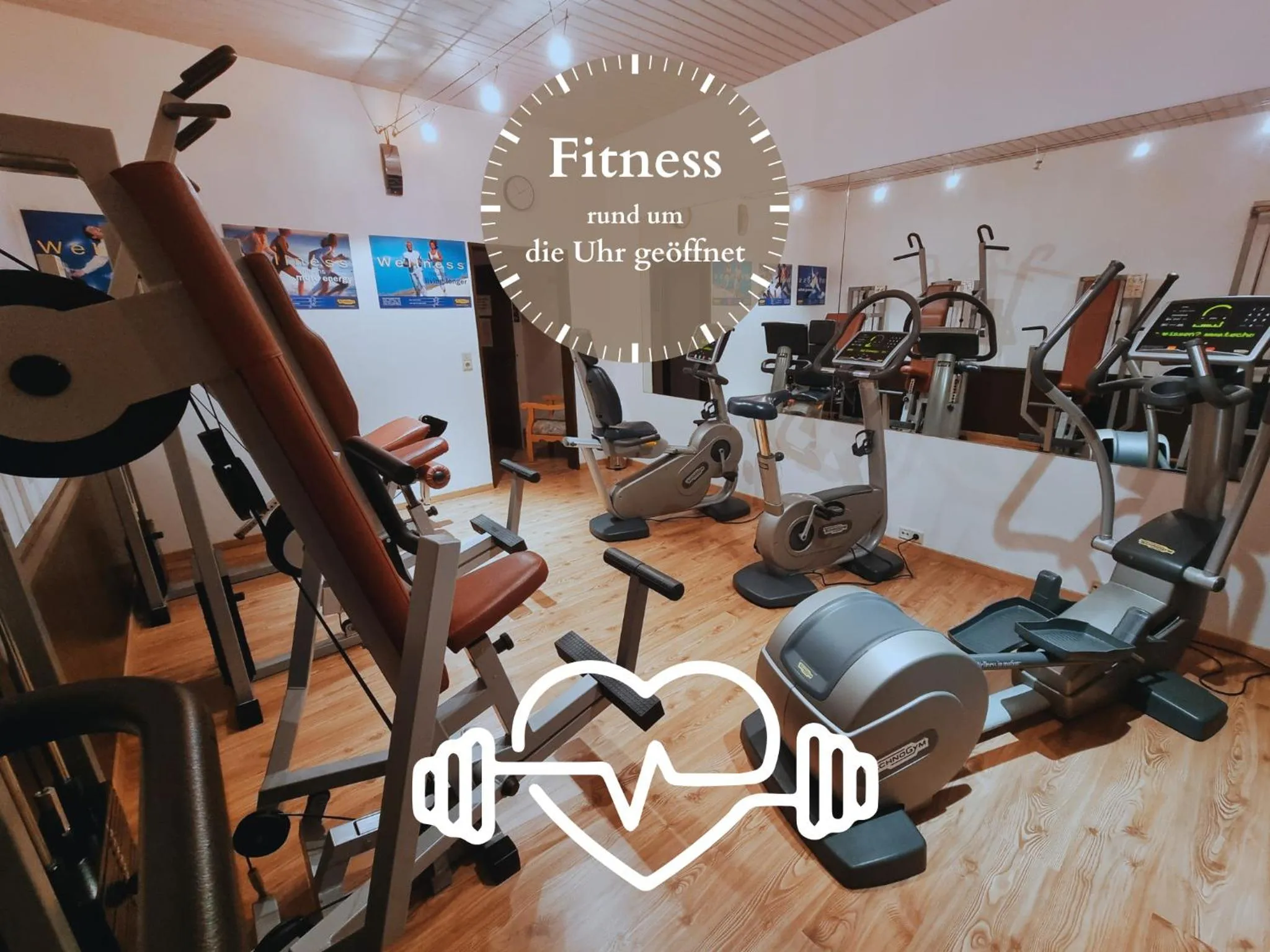 Fitness centre/facilities in Hotel Alpina