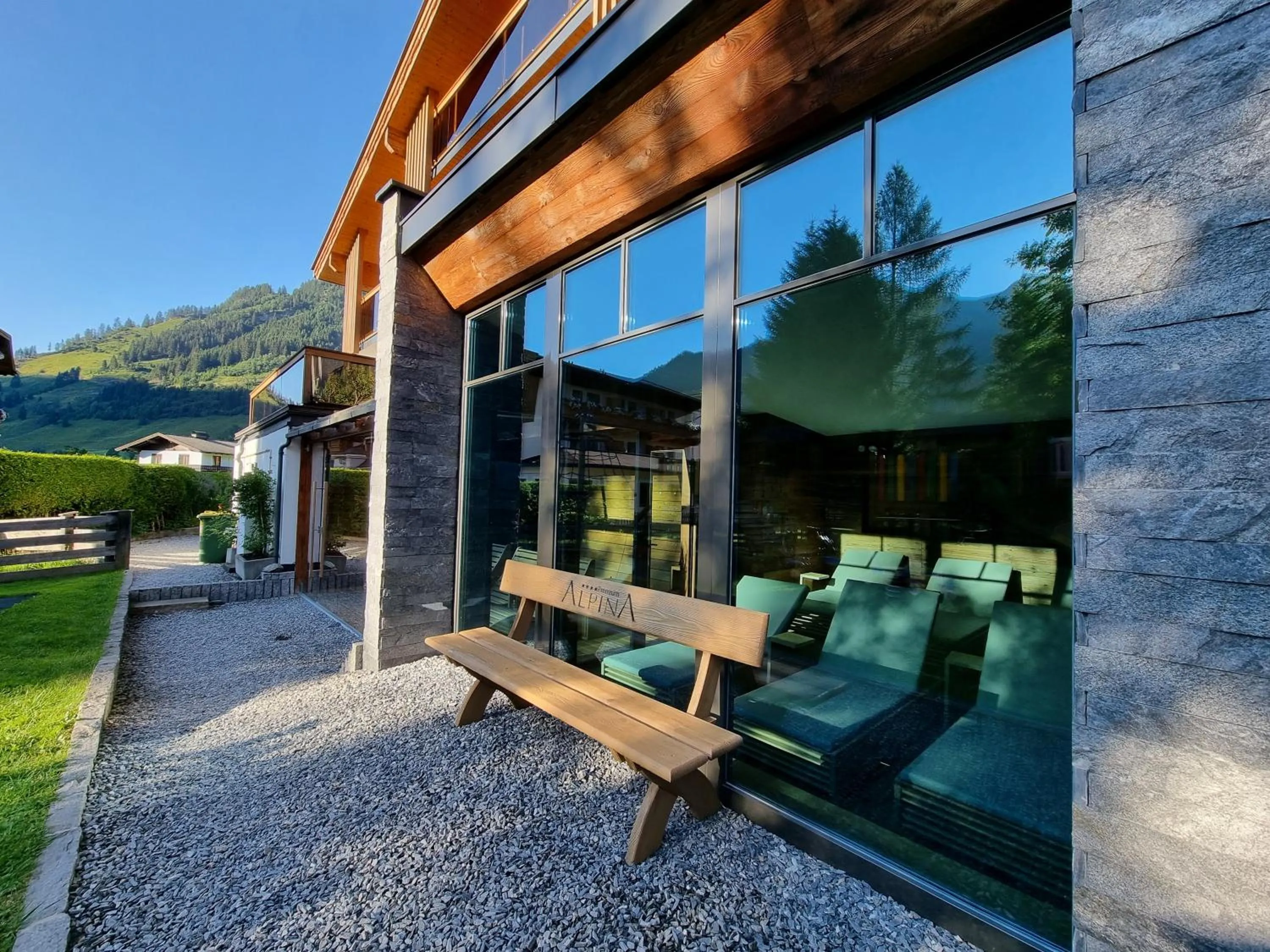 sunbed in Hotel Alpina