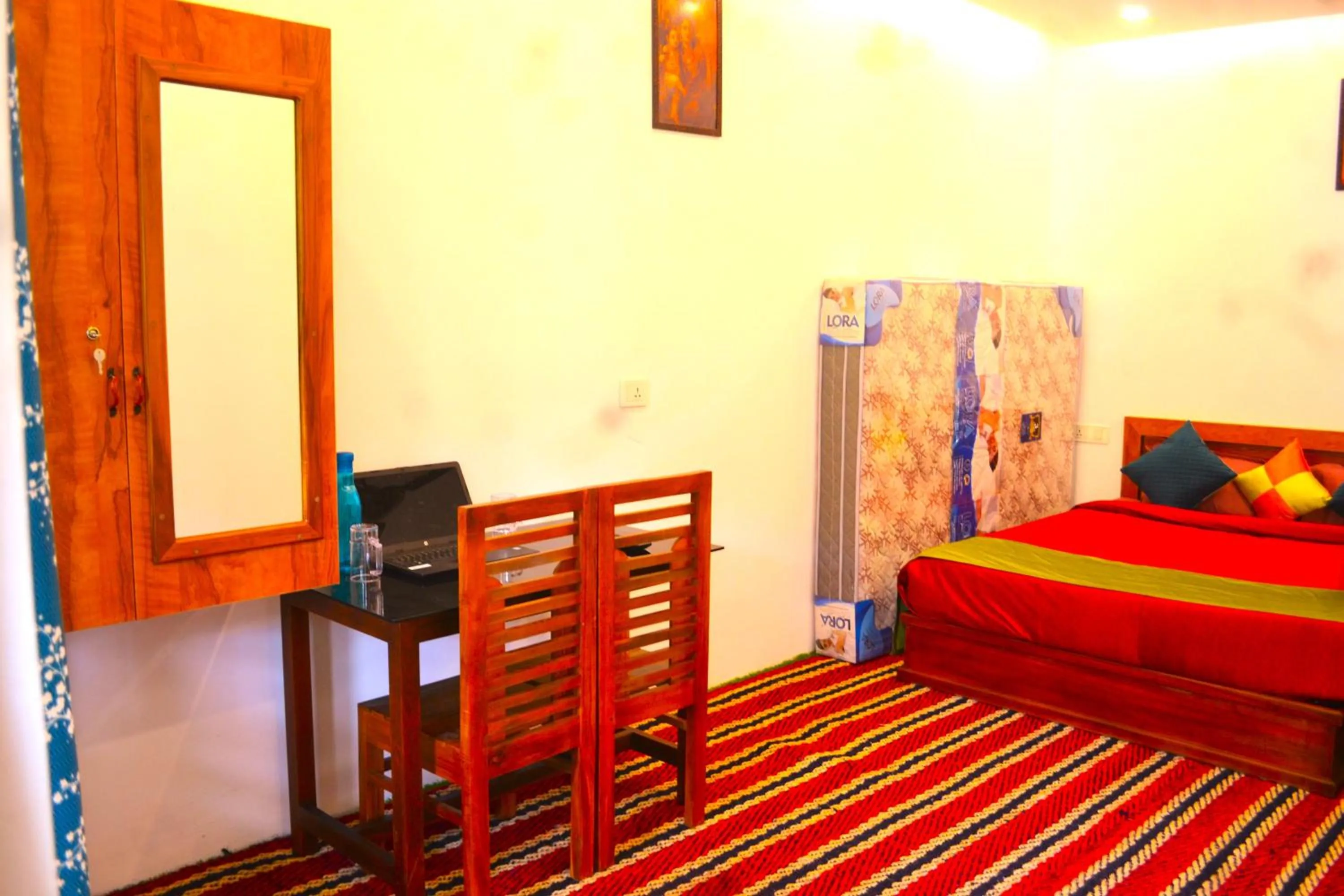 Bed in Arabian Nights Munnar Pool Villa