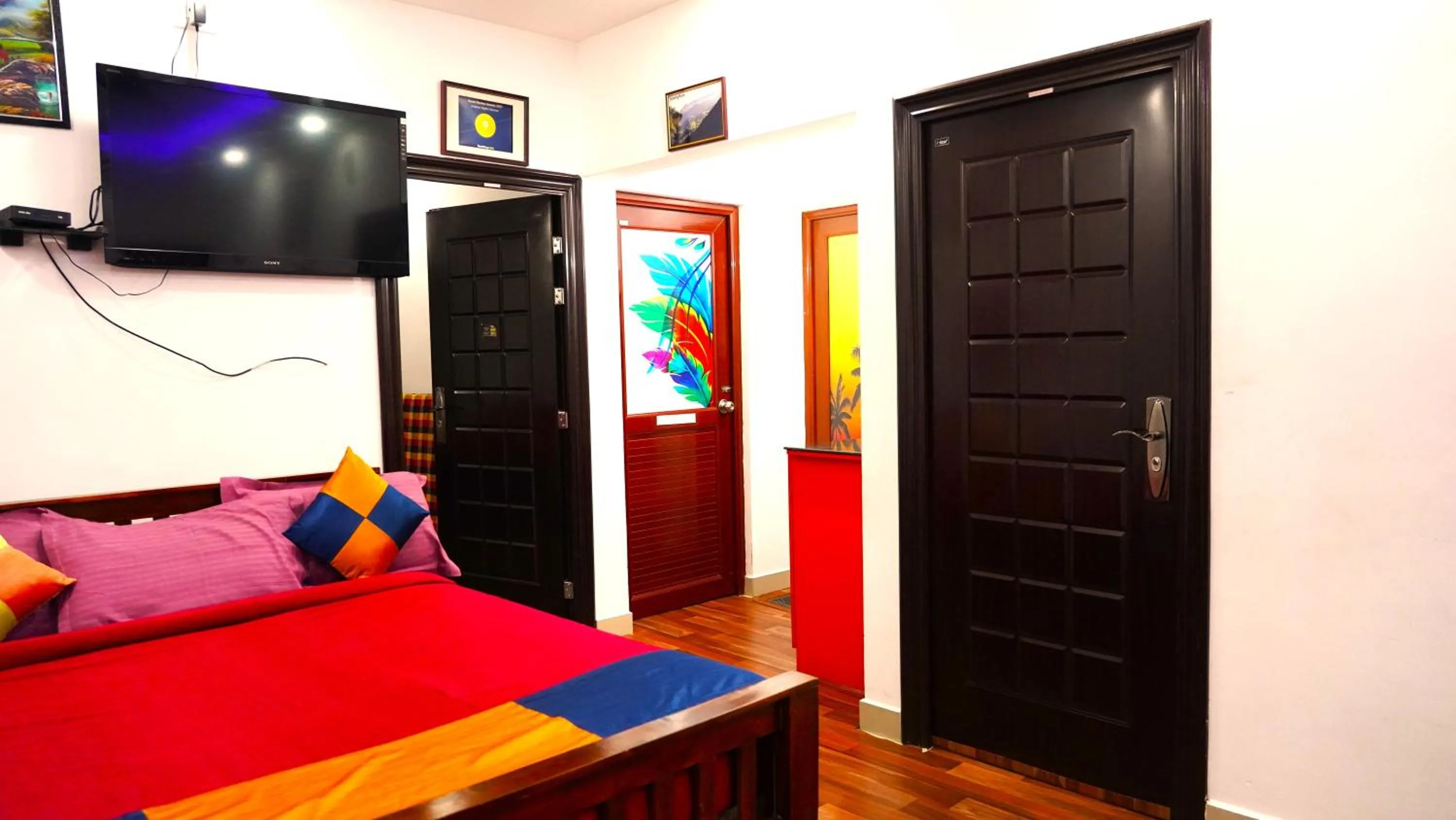 Bed in Arabian Nights Munnar Pool Villa