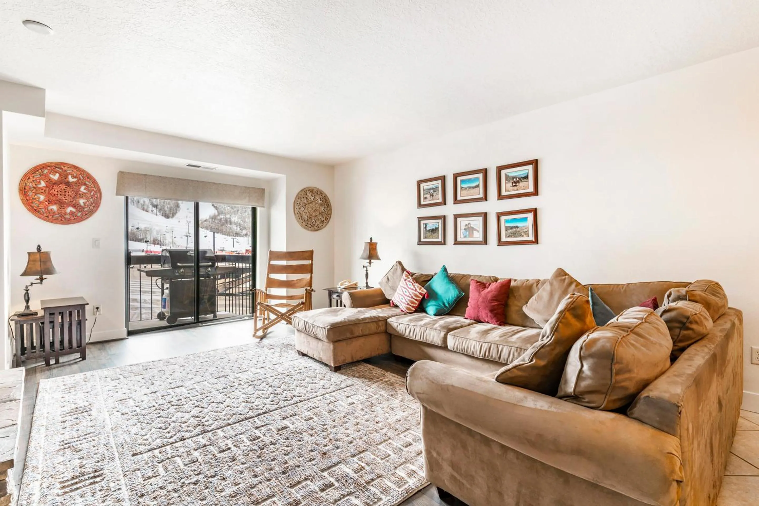 Living room, Bed in Shadow Ridge by All Seasons Resort Lodging
