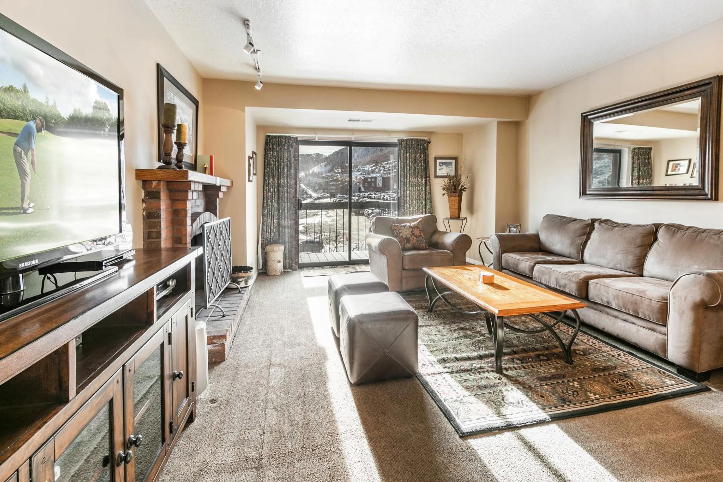 Living room in Shadow Ridge by All Seasons Resort Lodging