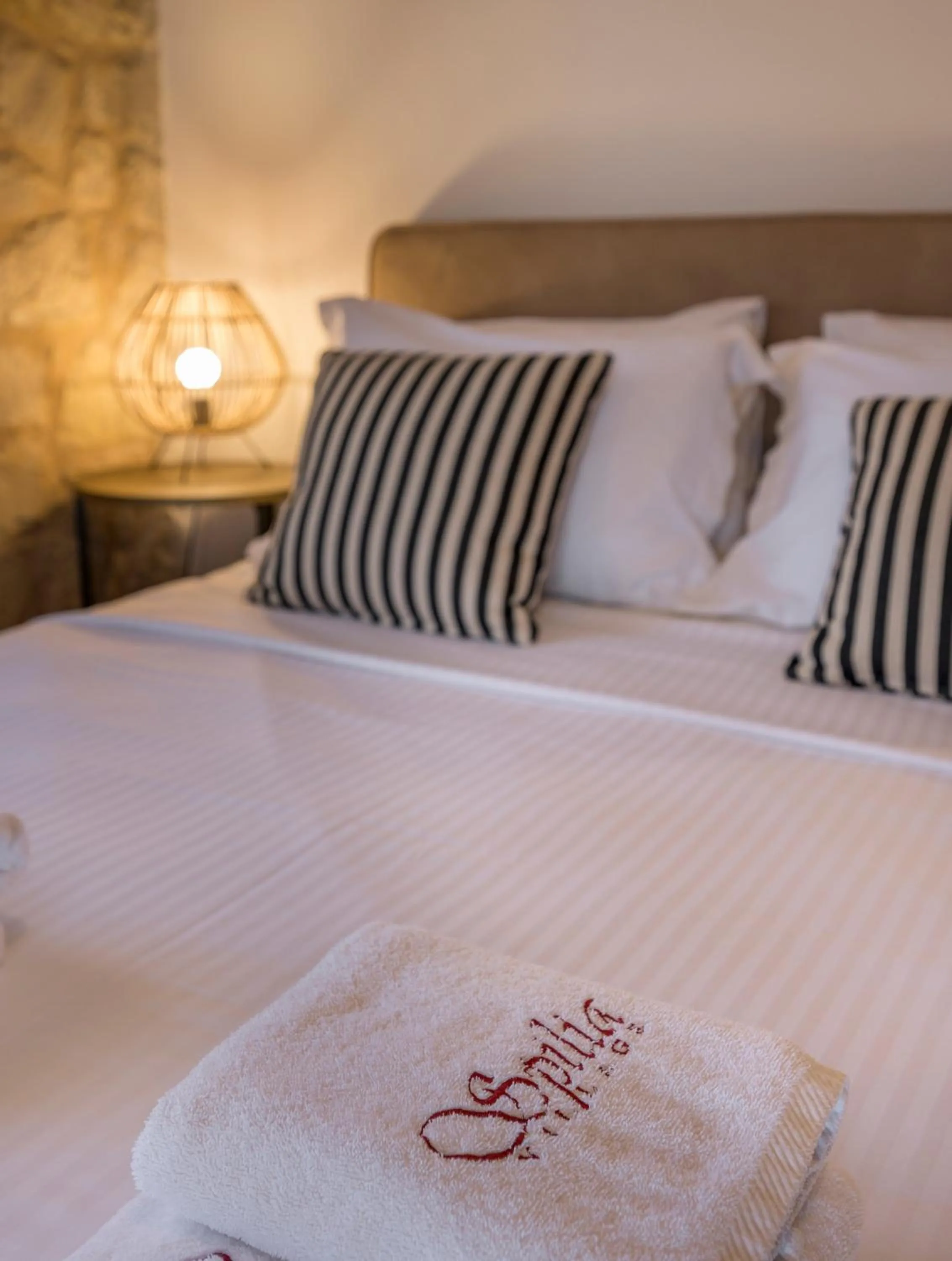 Bed in Spilia Village Hotel & Villas