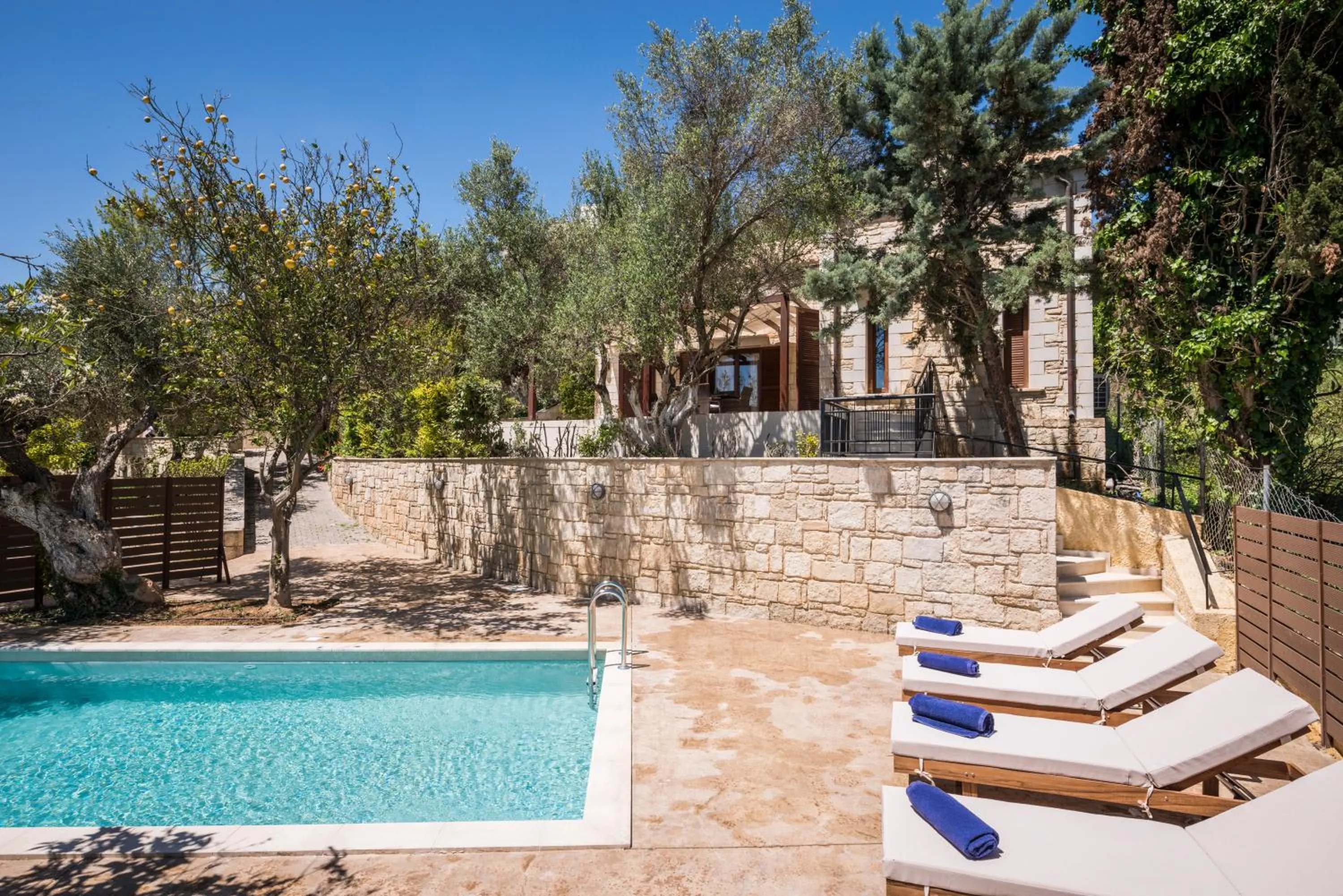 Pool view in Spilia Village Hotel & Villas