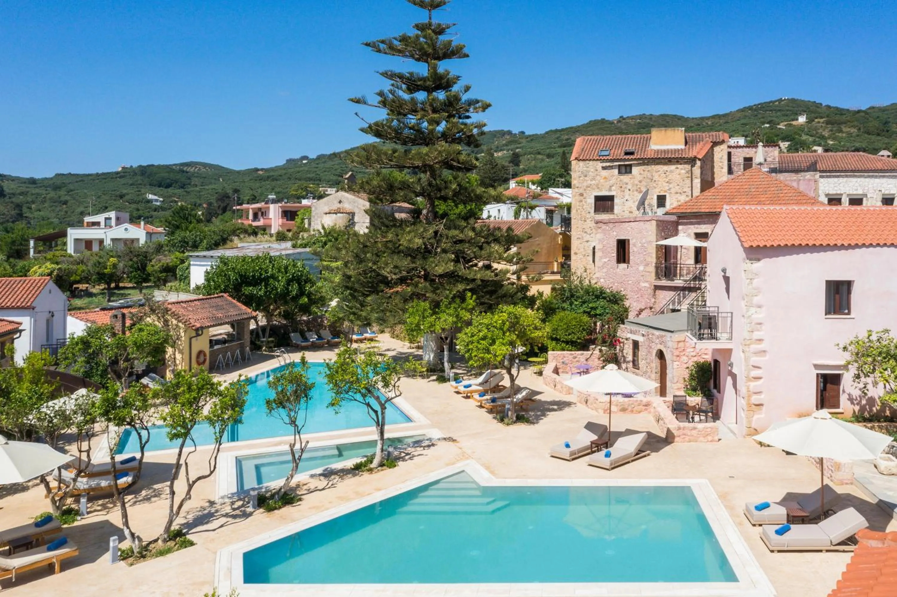 Swimming pool in Spilia Village Hotel & Villas