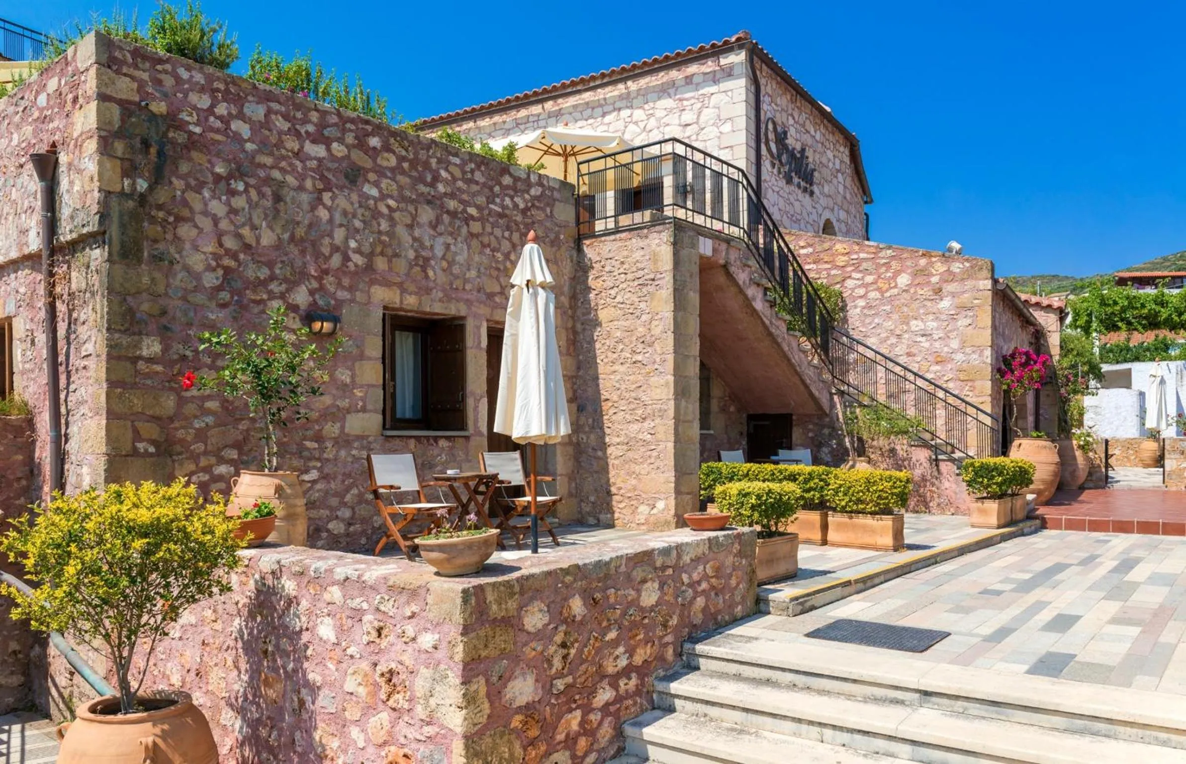 Balcony/Terrace in Spilia Village Hotel & Villas