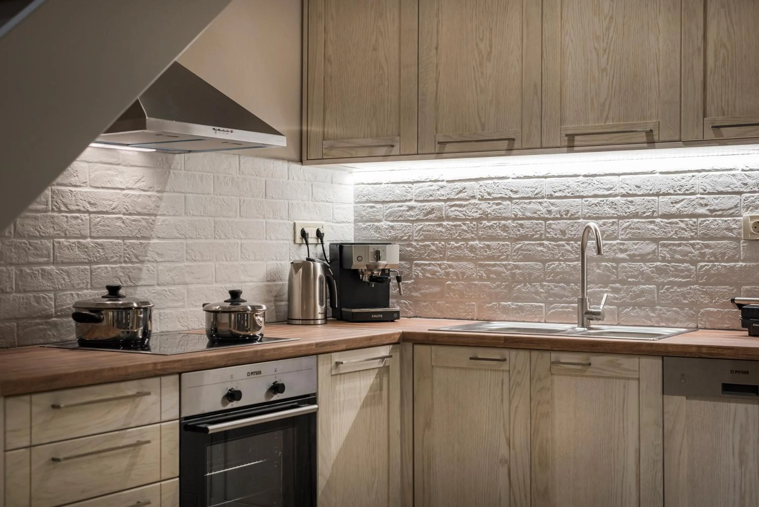 kitchen in Spilia Village Hotel & Villas