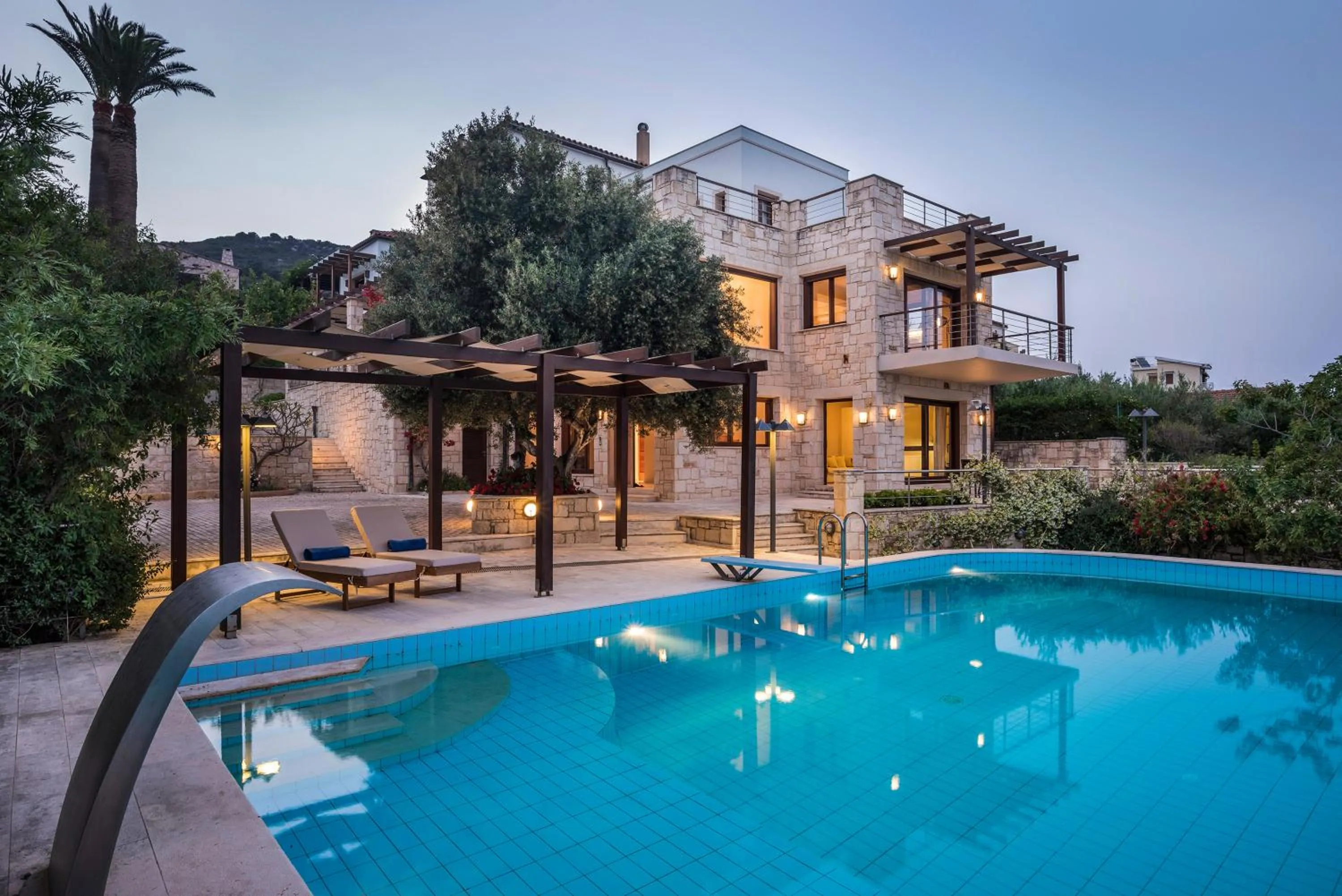 Pool view in Spilia Village Hotel & Villas