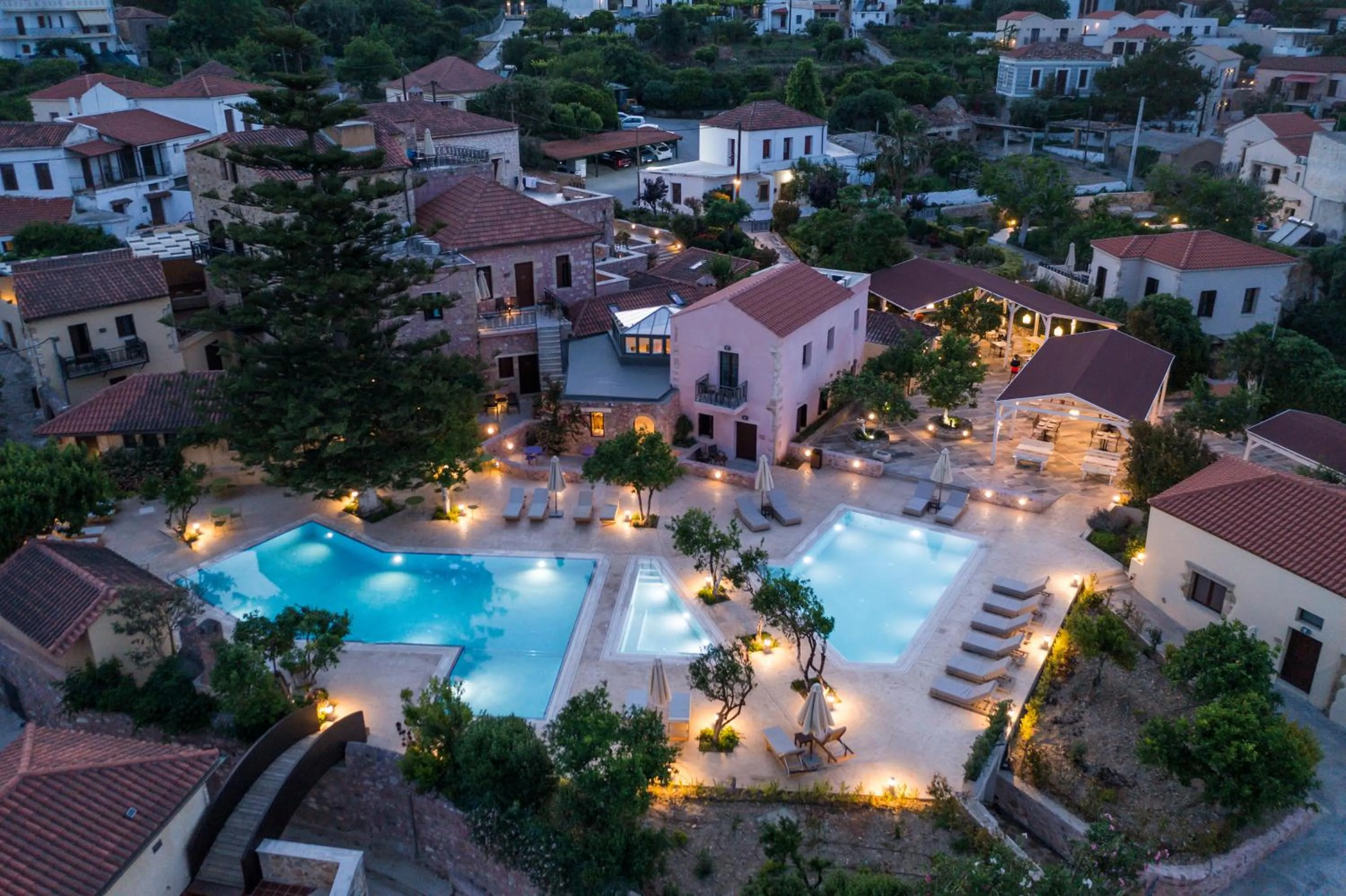Bird's eye view in Spilia Village Hotel & Villas