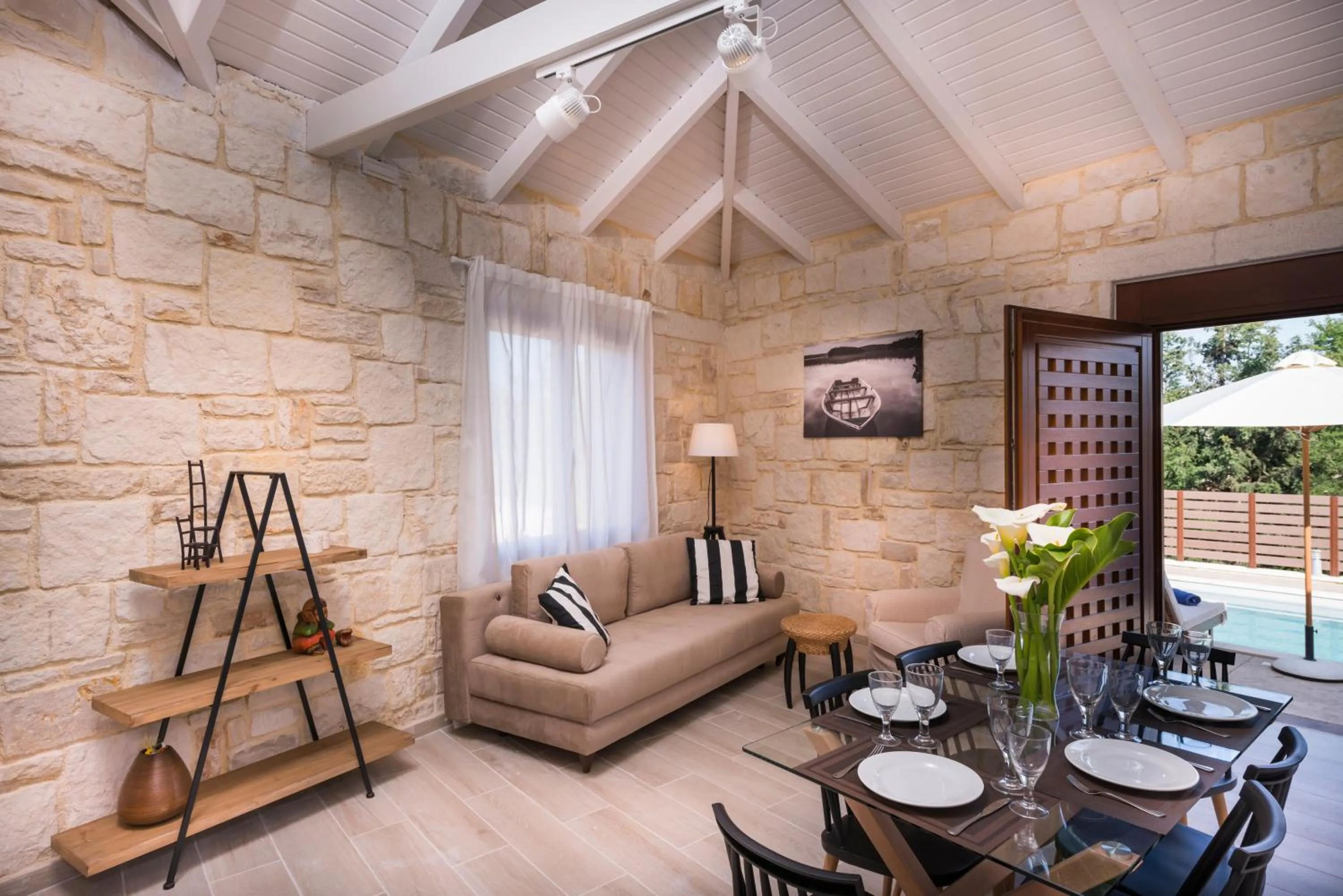 Living room in Spilia Village Hotel & Villas