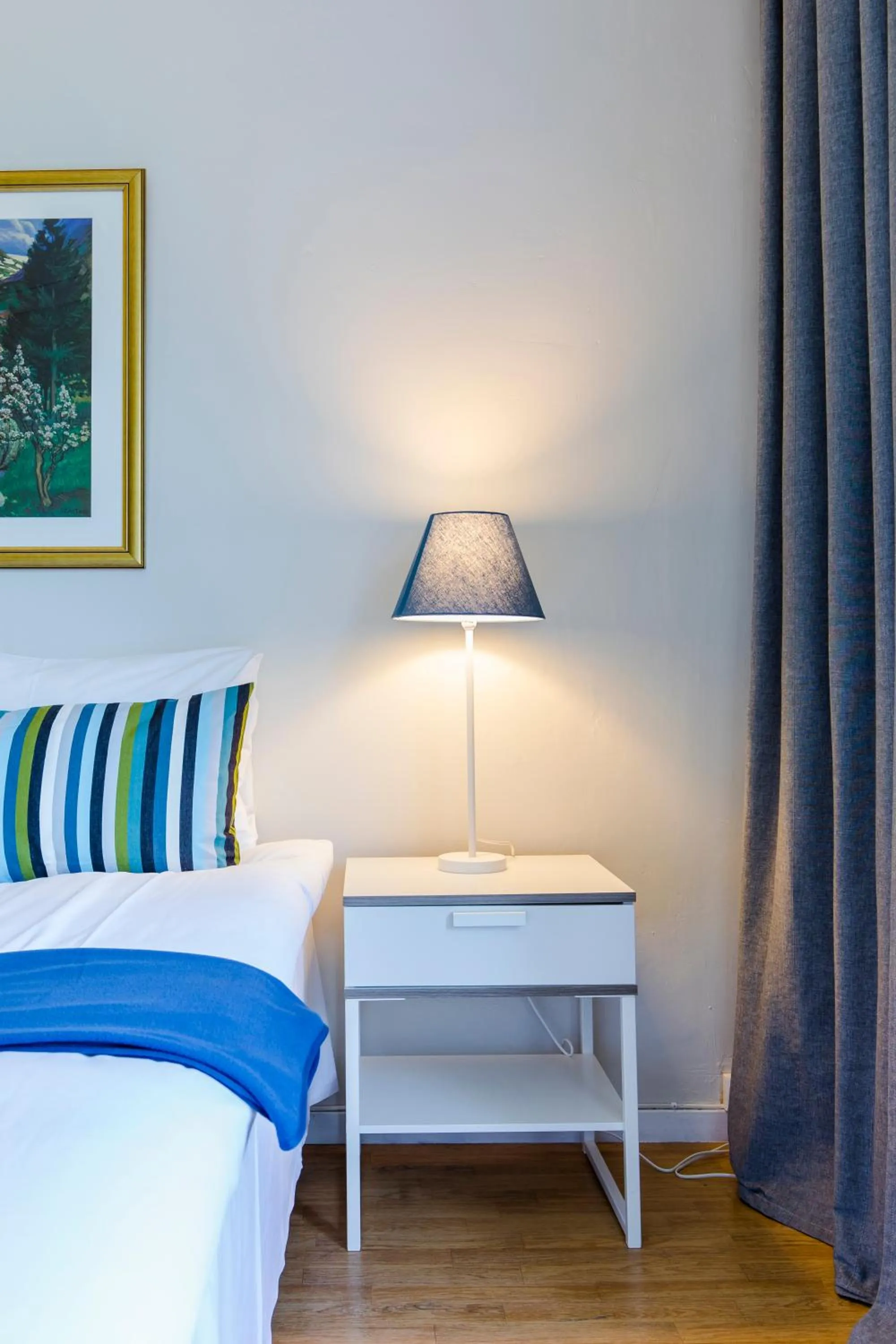 Decorative detail, Bed in Slottet Apartments