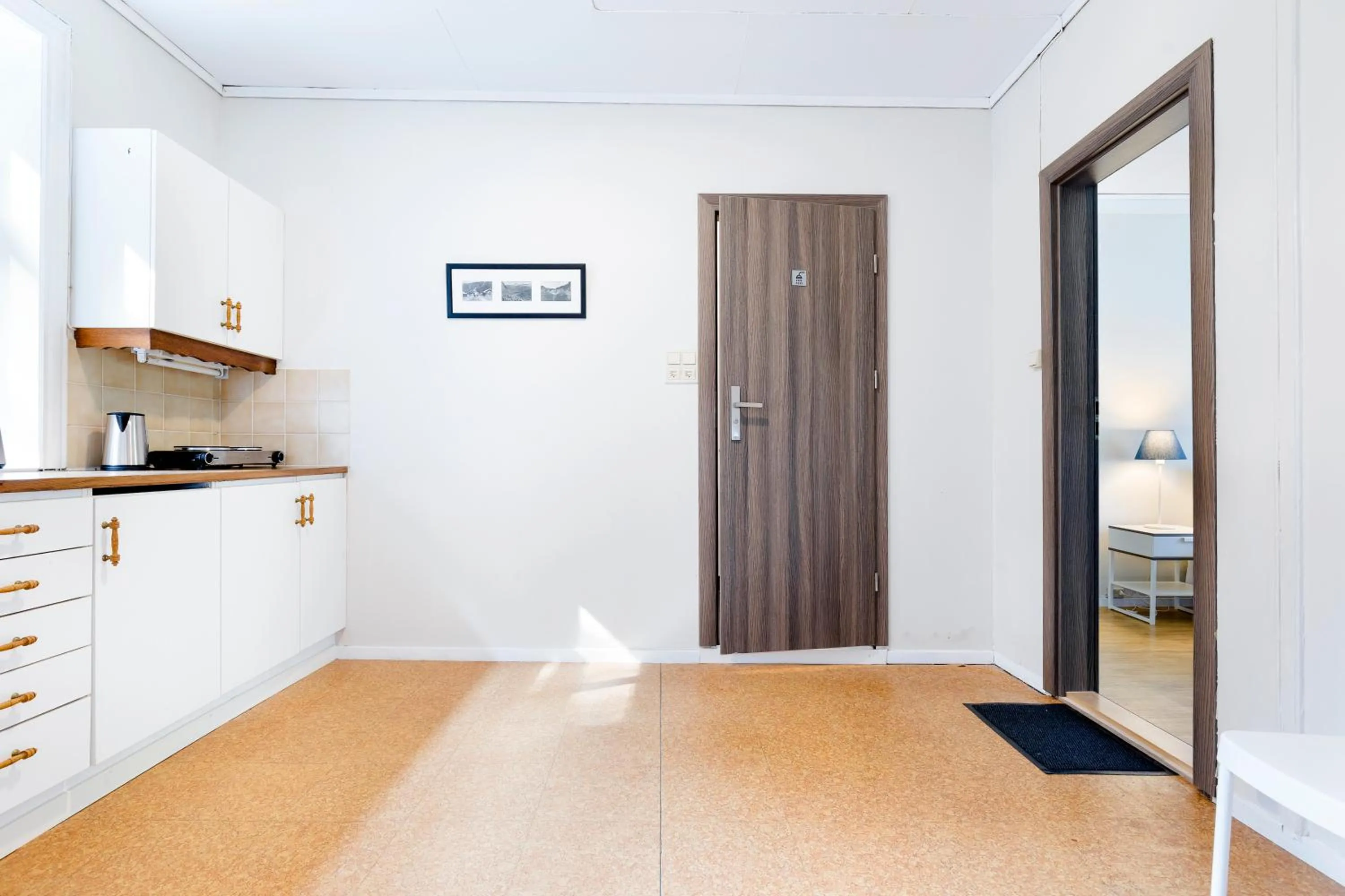Communal kitchen in Slottet Apartments