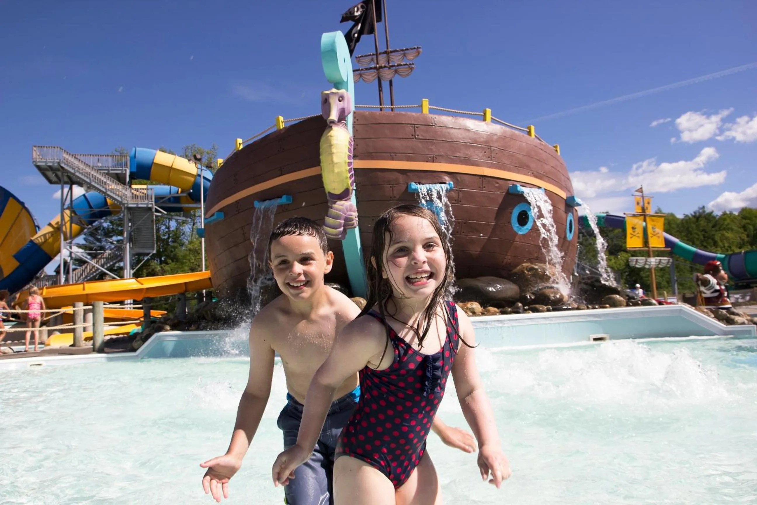 Aqua park in Six Flags Great Escape Lodge & Indoor Waterpark
