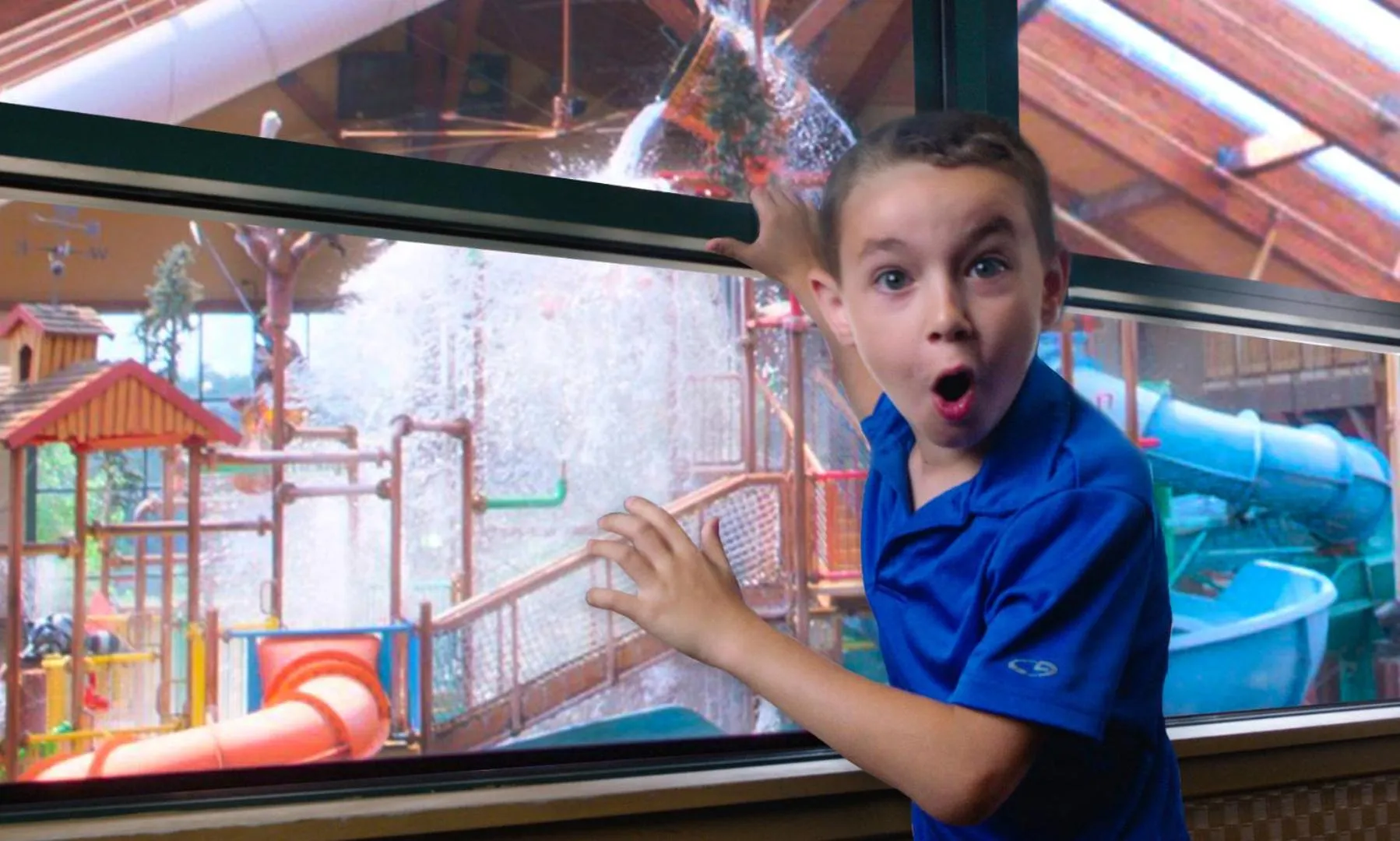 Aqua park in Six Flags Great Escape Lodge & Indoor Waterpark