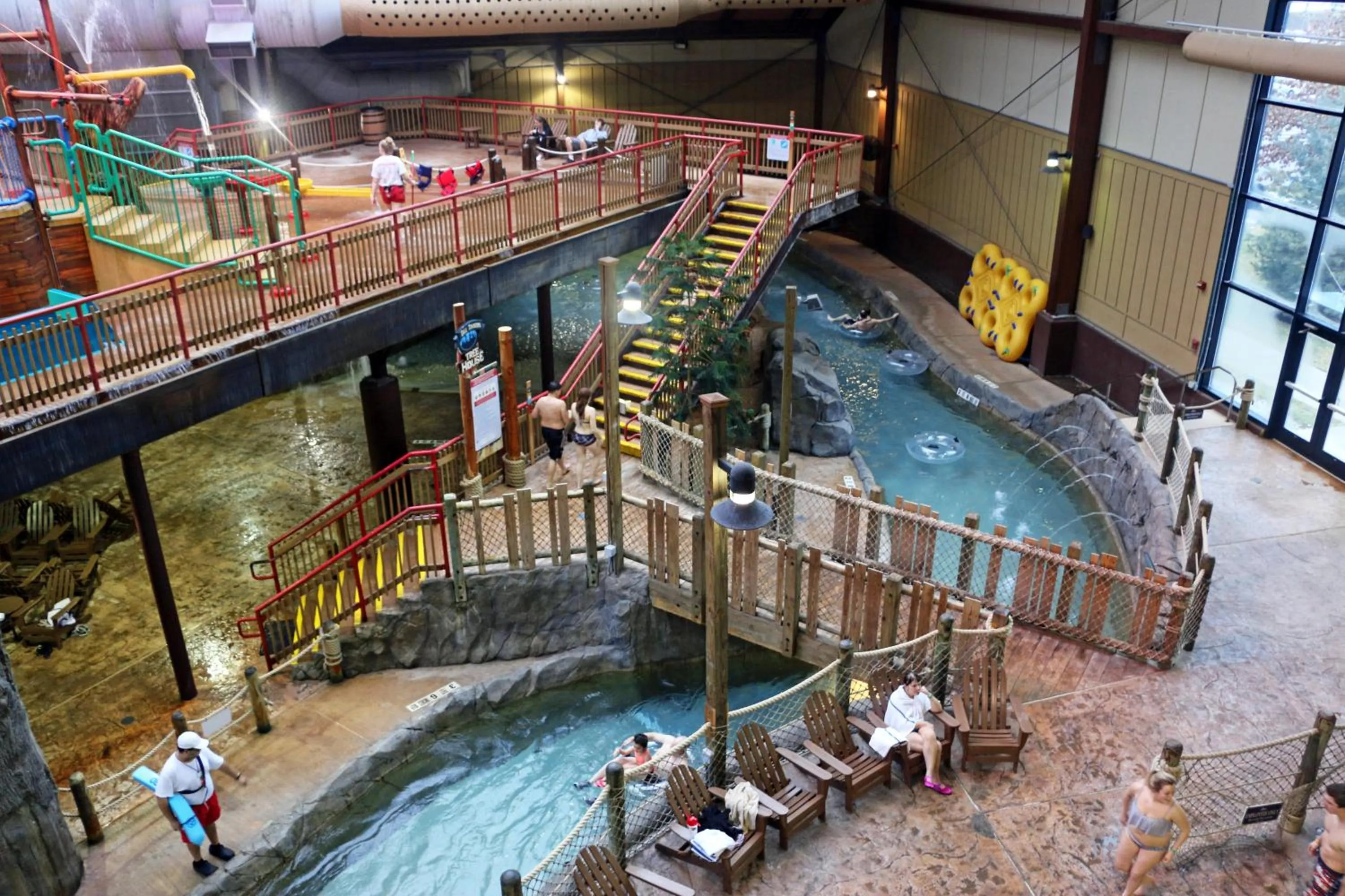 Aqua park in Six Flags Great Escape Lodge & Indoor Waterpark