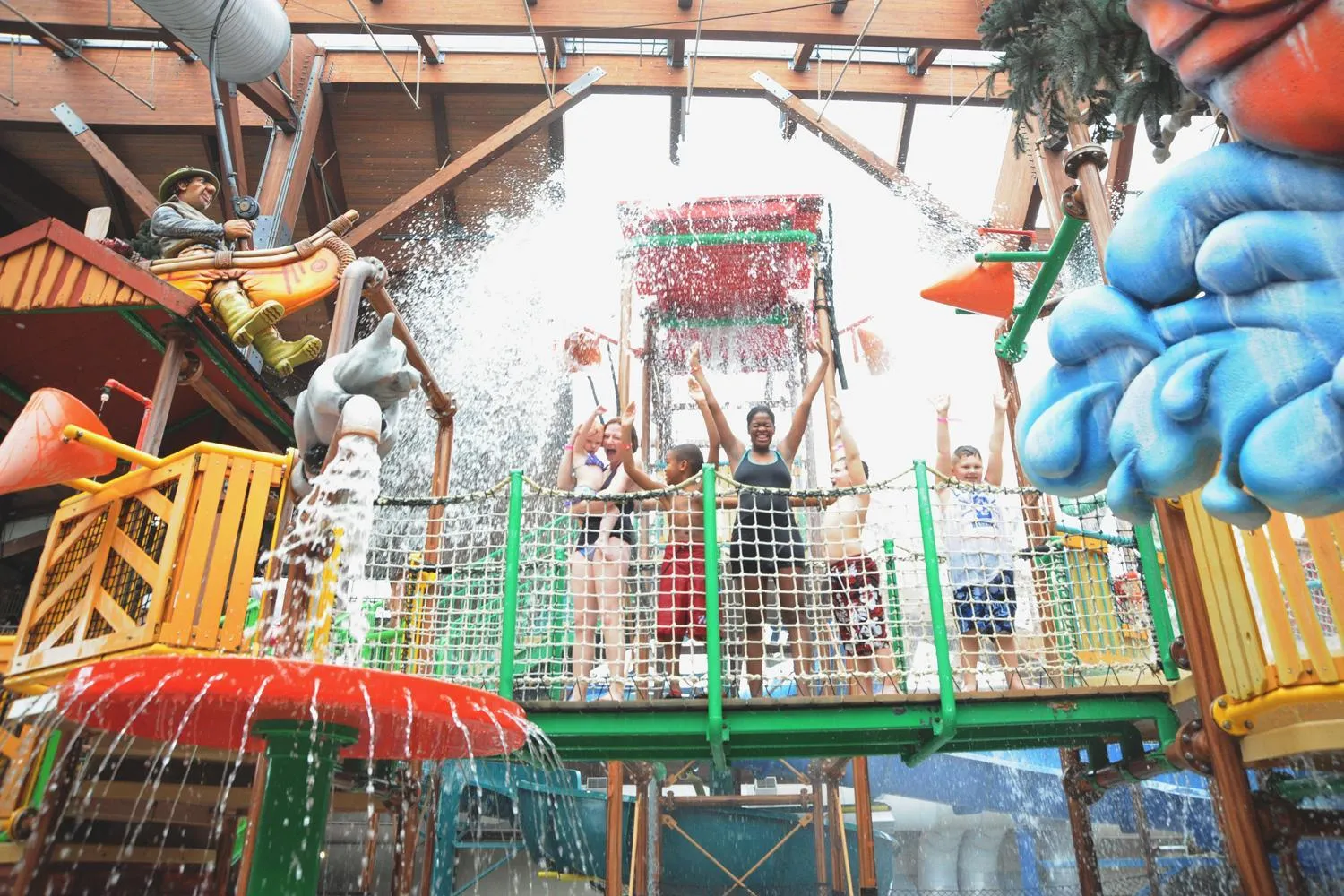 Aqua park in Six Flags Great Escape Lodge & Indoor Waterpark