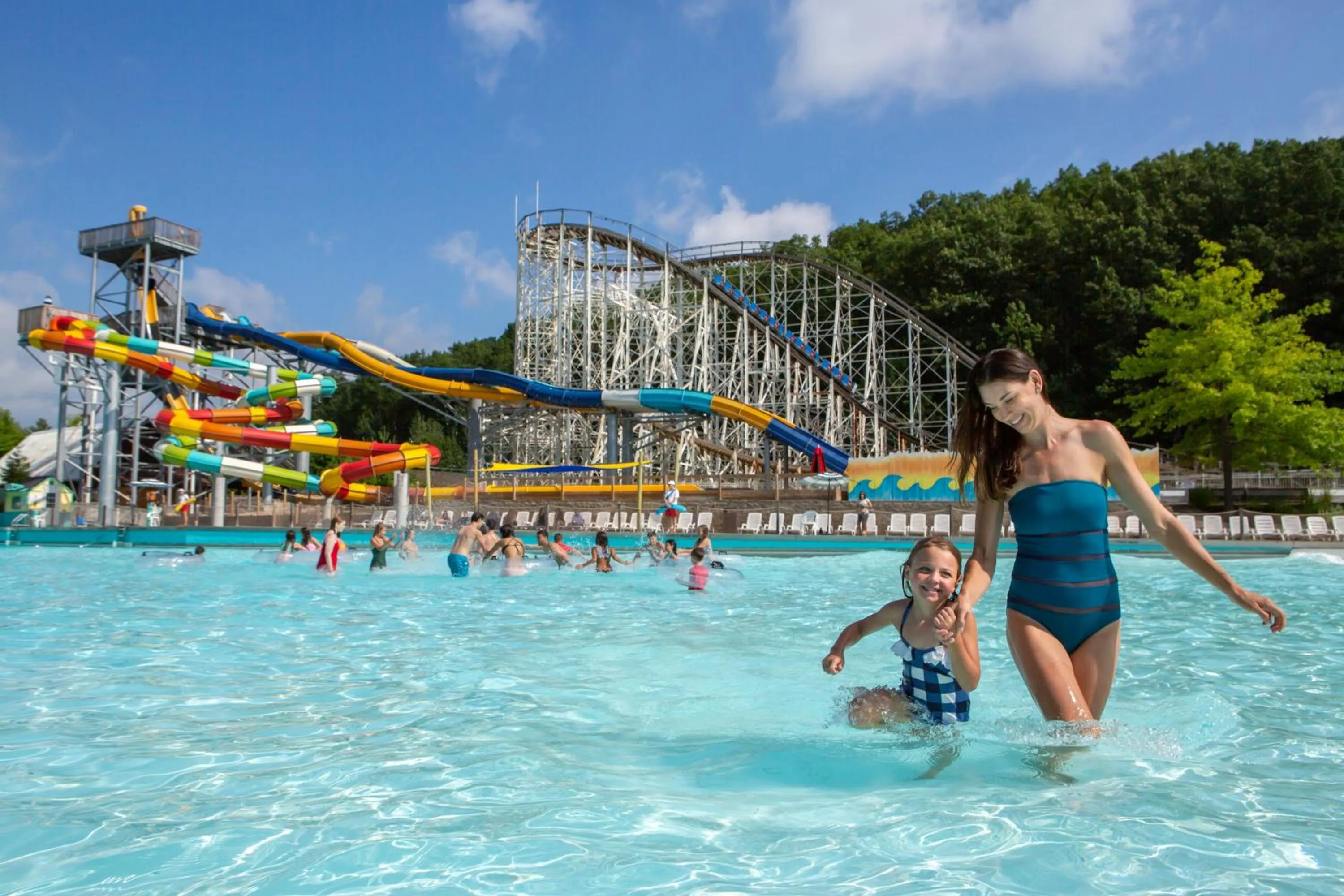 Aqua park in Six Flags Great Escape Lodge & Indoor Waterpark