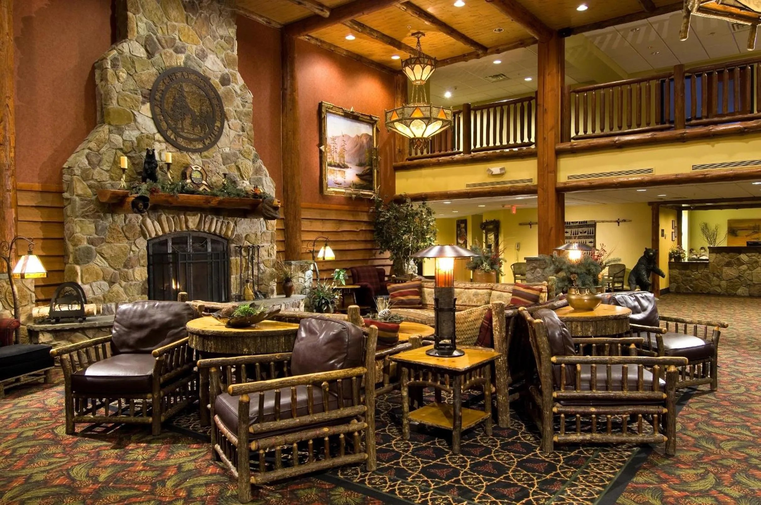 Communal lounge/ TV room in Six Flags Great Escape Lodge & Indoor Waterpark