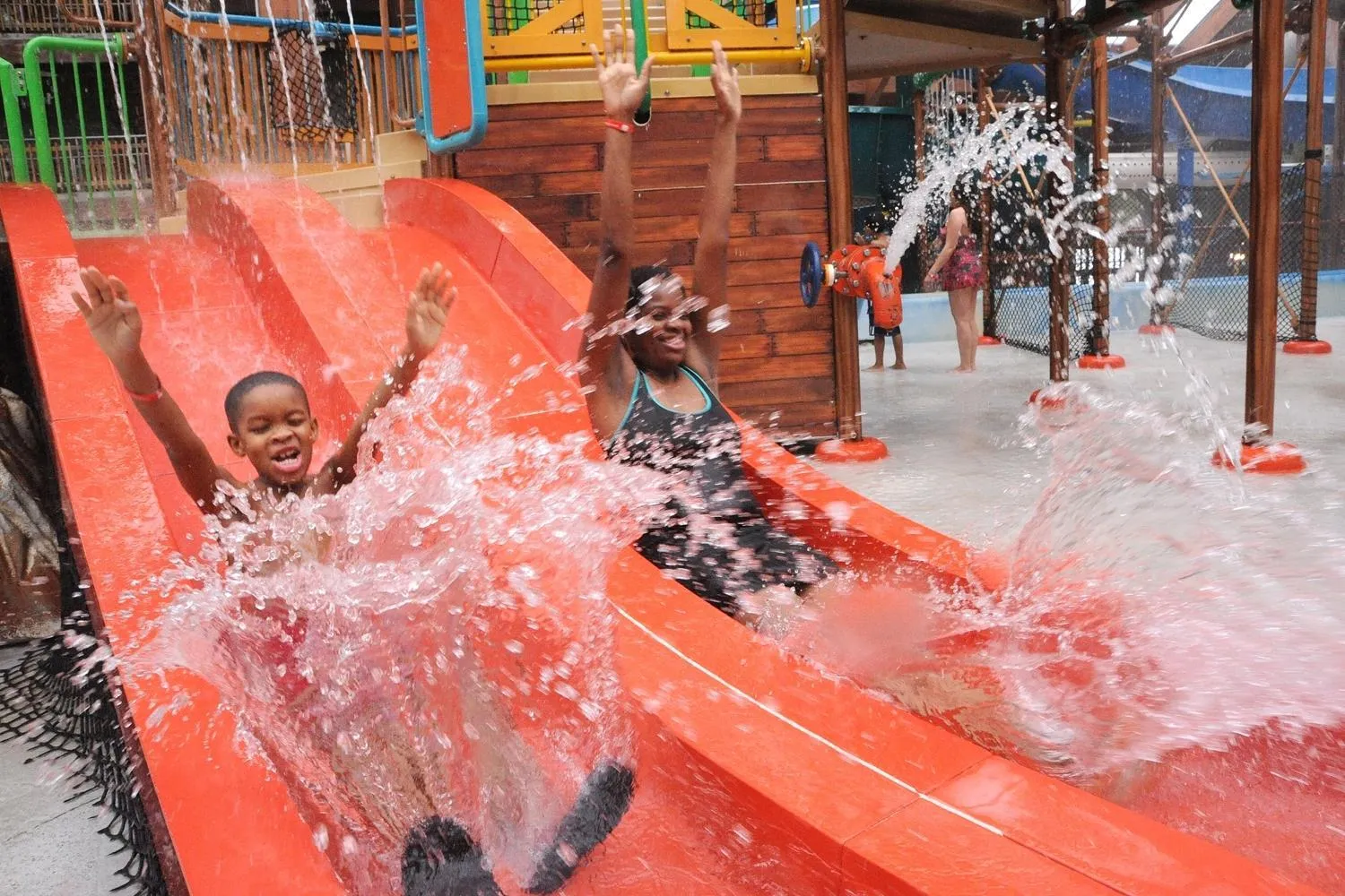 Aqua park in Six Flags Great Escape Lodge & Indoor Waterpark