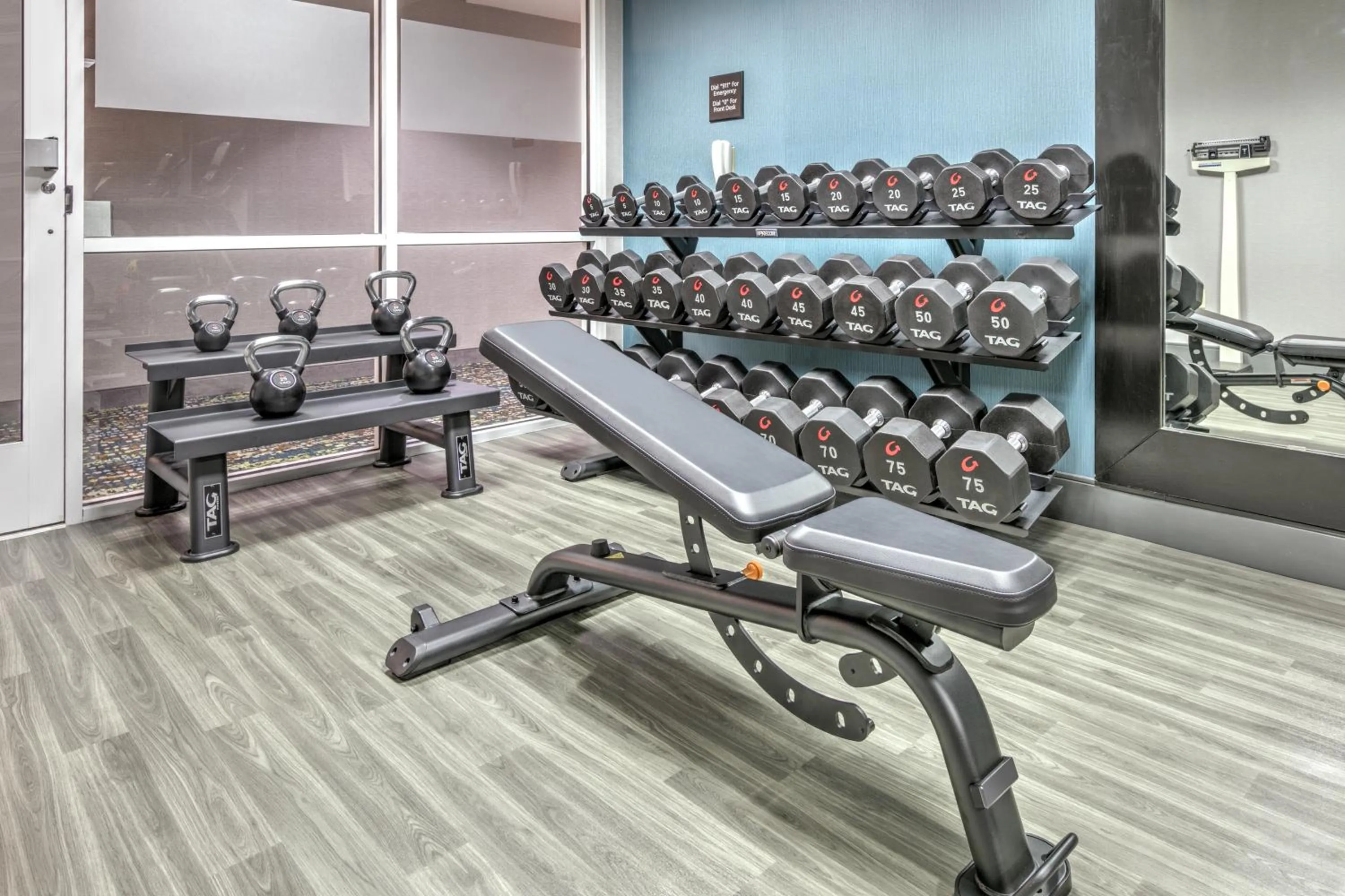 Fitness centre/facilities in Hampton Inn Kingsville