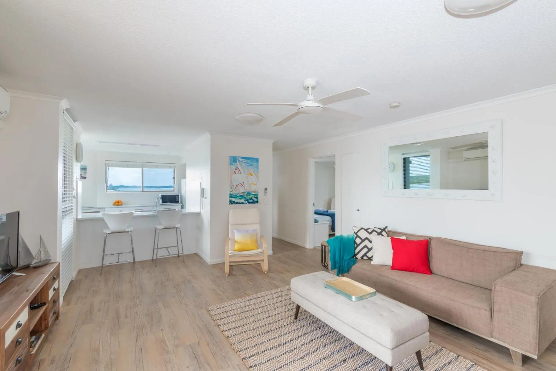 Living room in Munna Beach Apartments