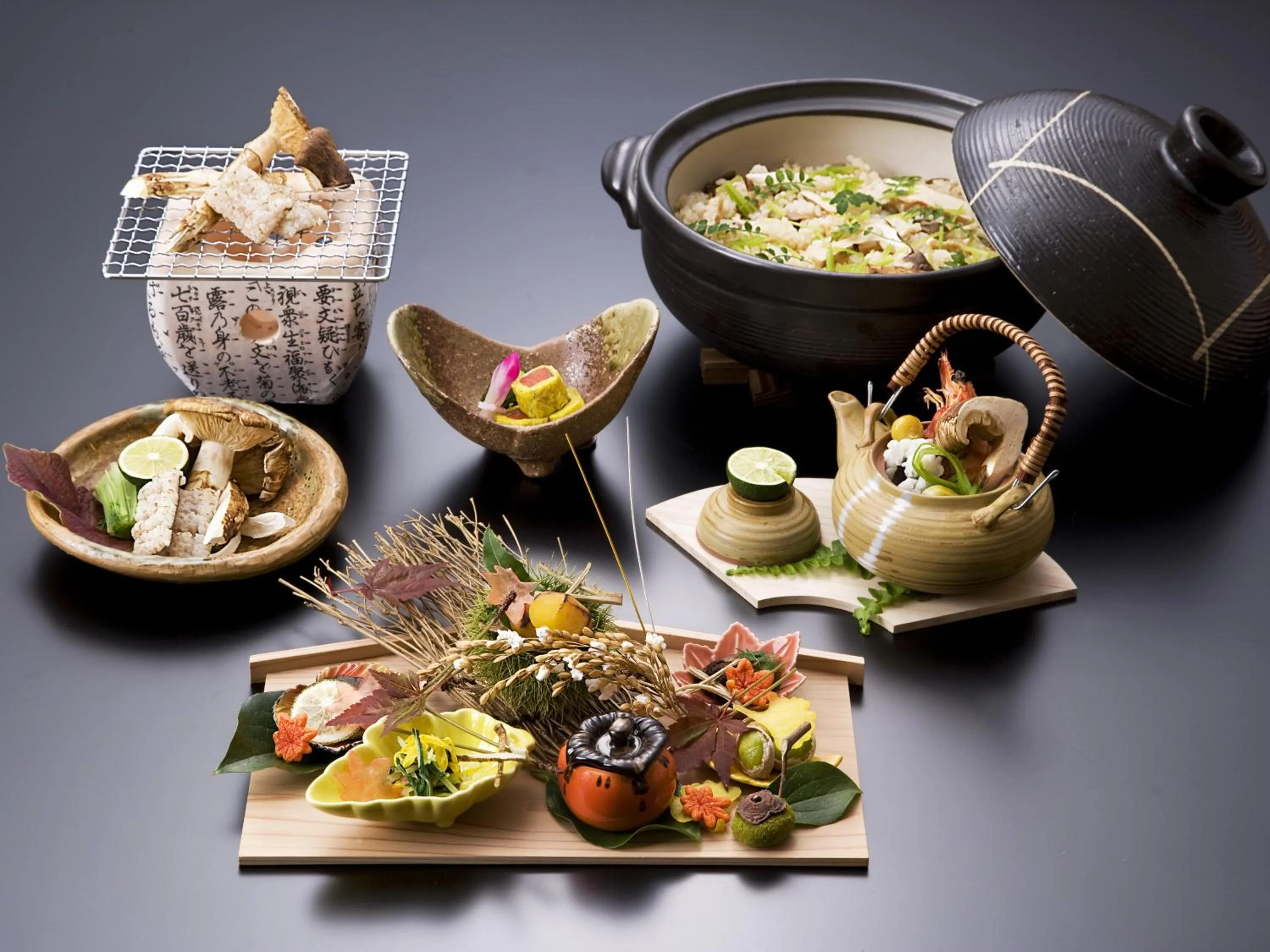 Food and drinks in Kyoto Ryokan Hirashin