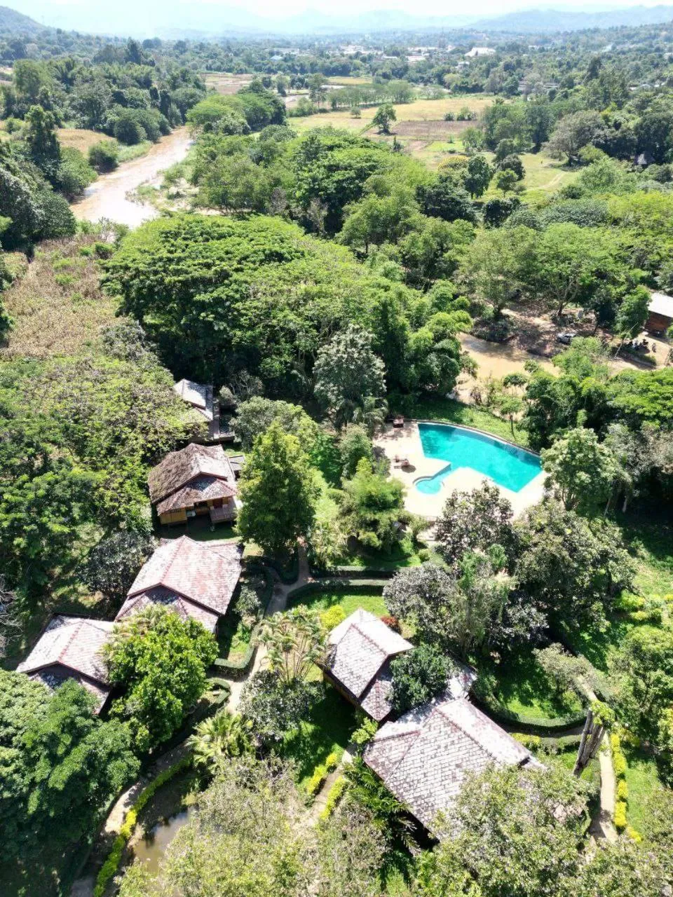 Swimming pool in Baan Krating Pai Resort - SHA Plus