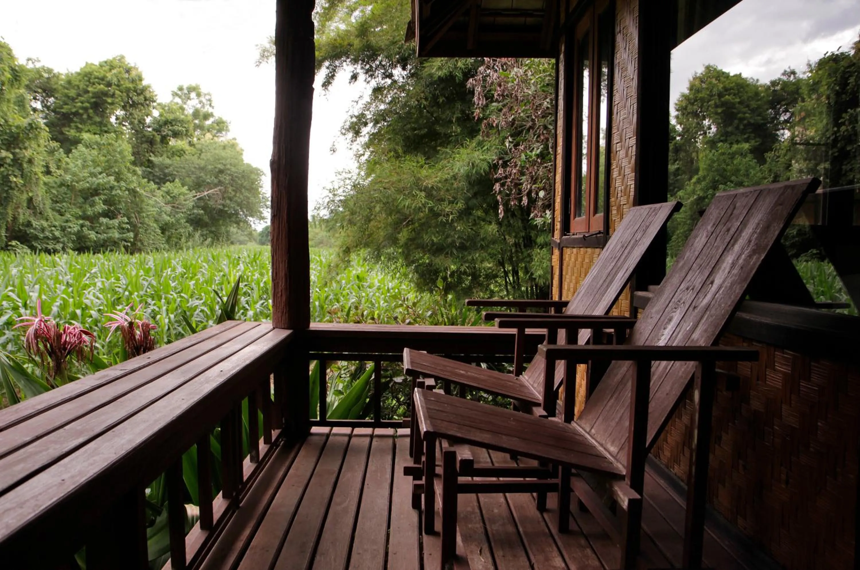 Balcony/Terrace in Baan Krating Pai Resort - SHA Plus