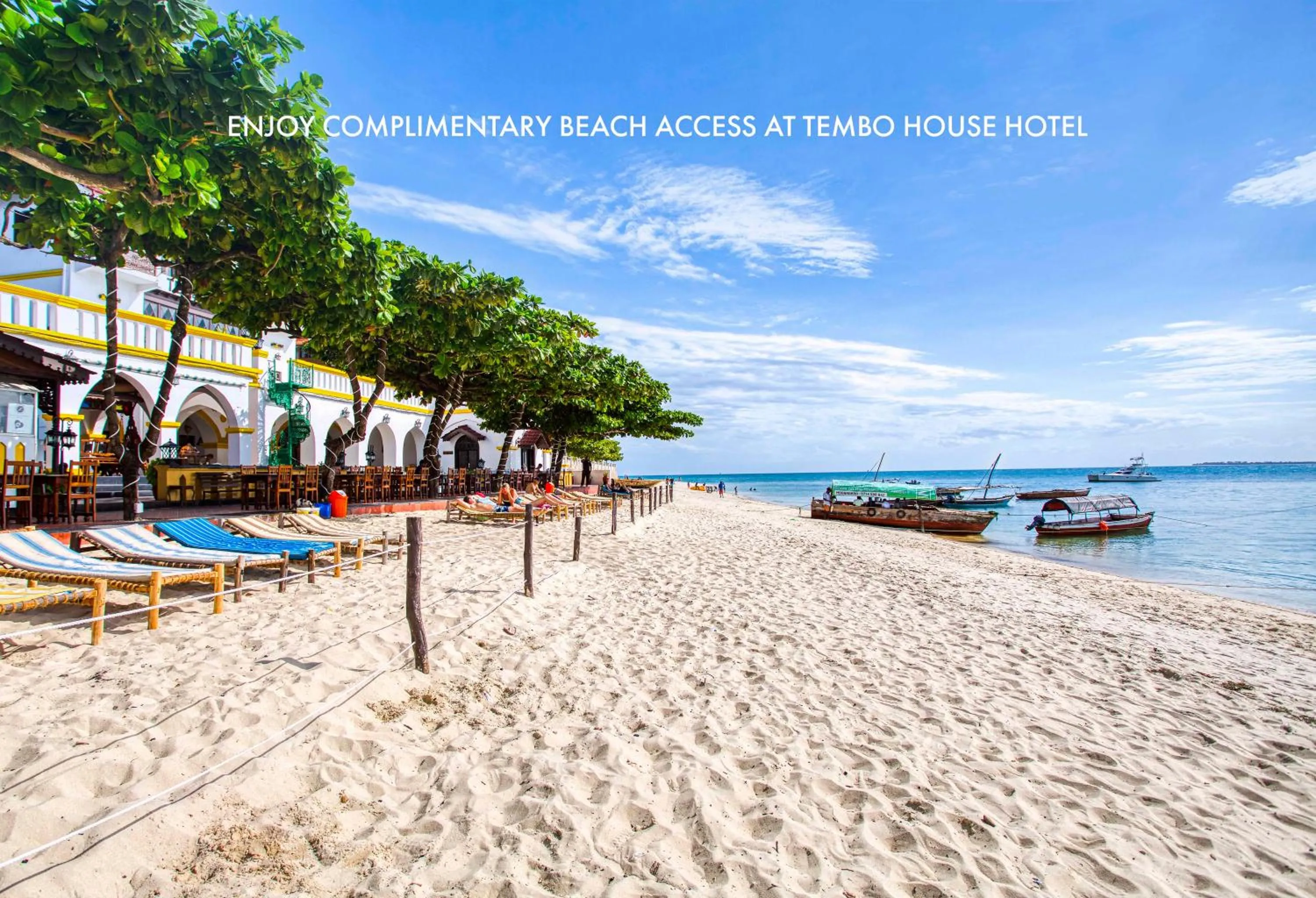 Beach in Tembo Palace Hotel