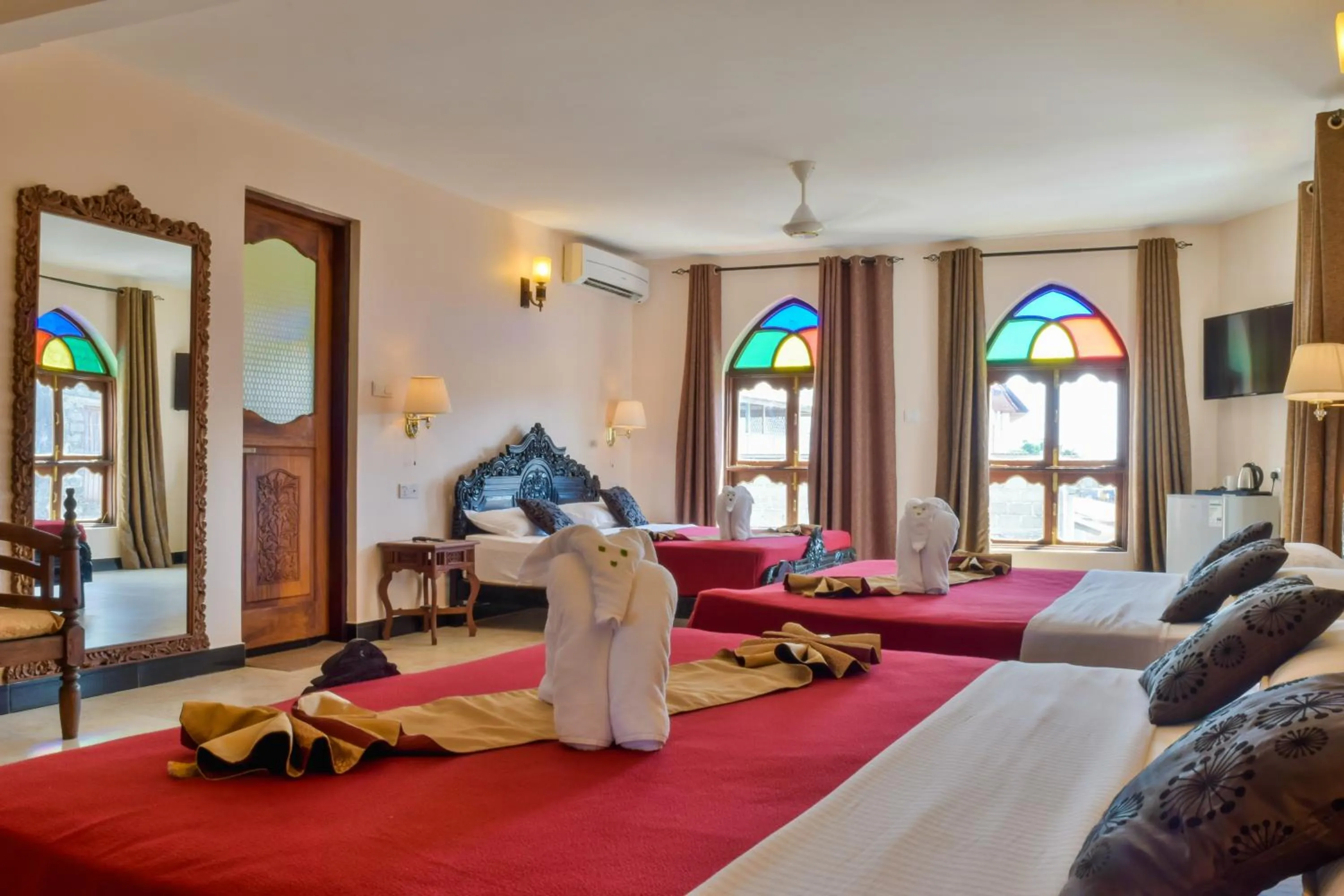 Bed in Tembo Palace Hotel