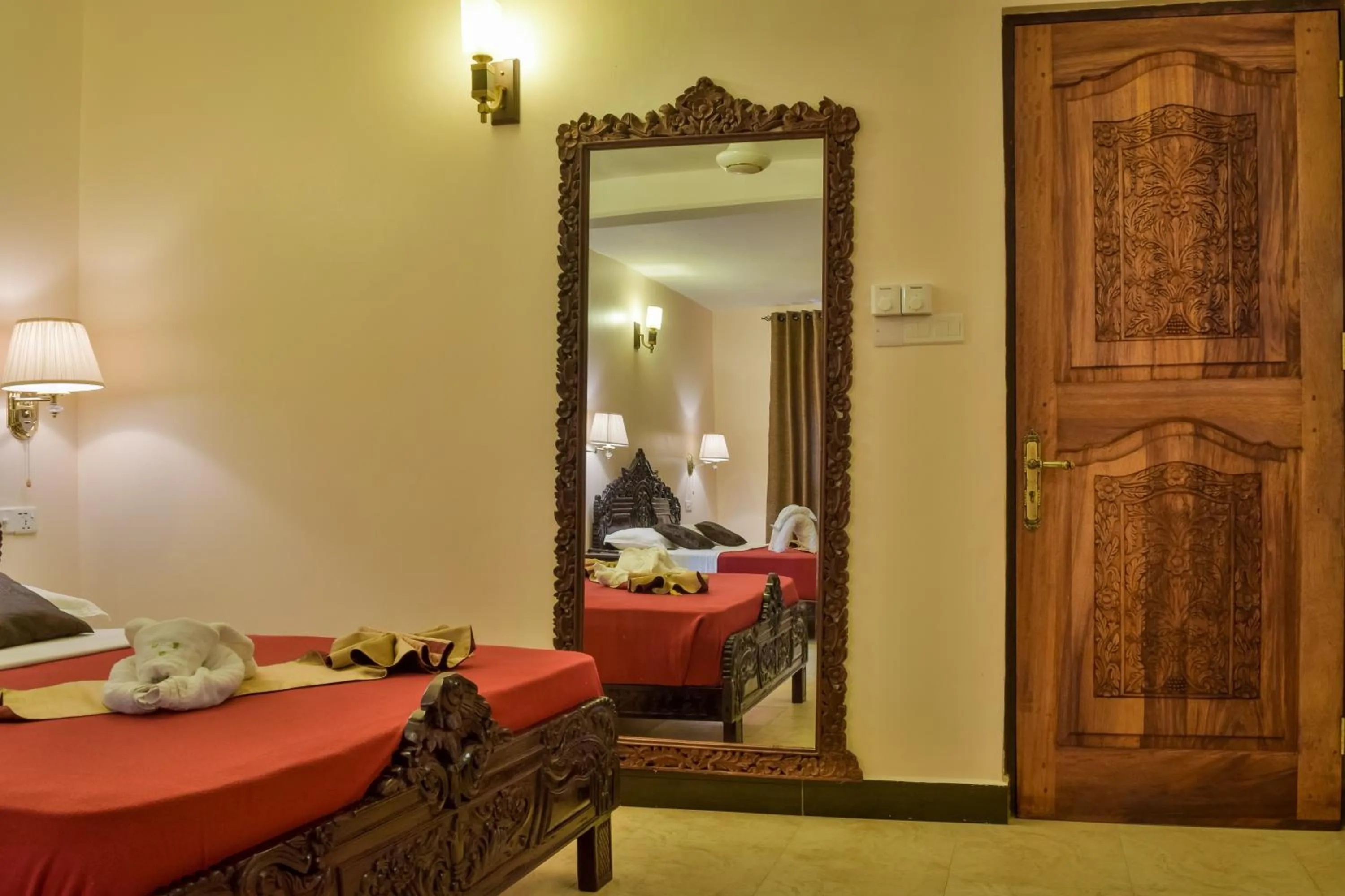 Bed in Tembo Palace Hotel