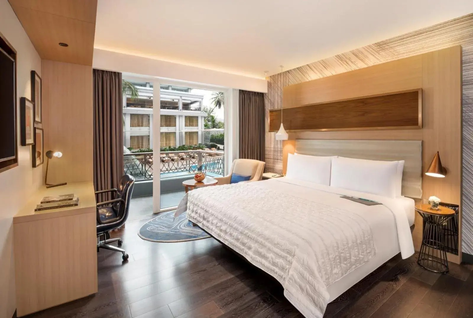 Classic Pool View Room with King bed - Savor the flavor with INR 1000 F&B credit during the stay in Le Meridien Goa, Calangute Classic Pool View Room with King bed - Savor the flavor with INR 1000 F&B credit during the stay in Le Meridien Goa, Calangute