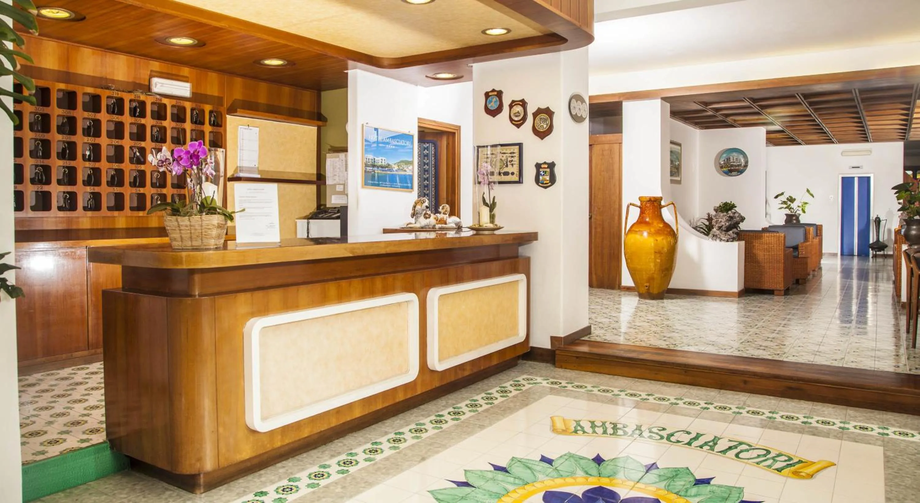 Lobby or reception in Hotel Ambasciatori
