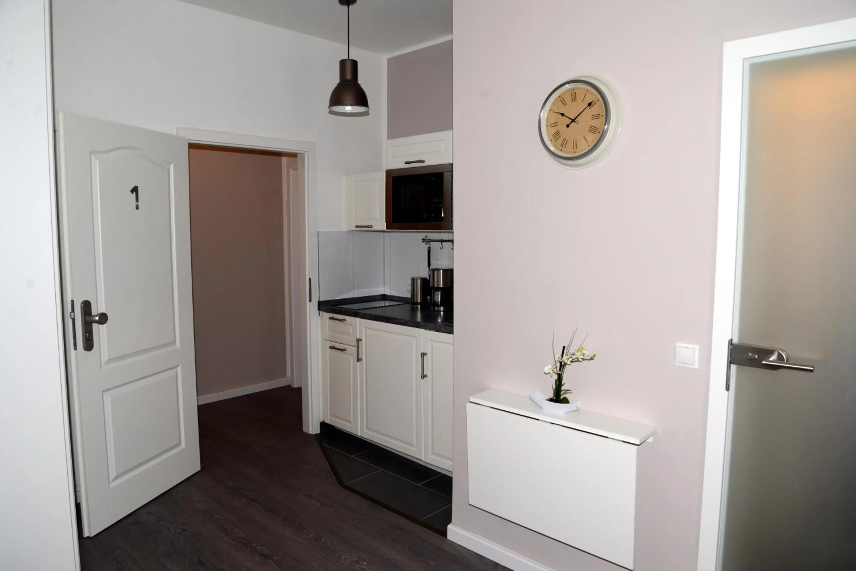 Kitchen or kitchenette in Hotel Baden