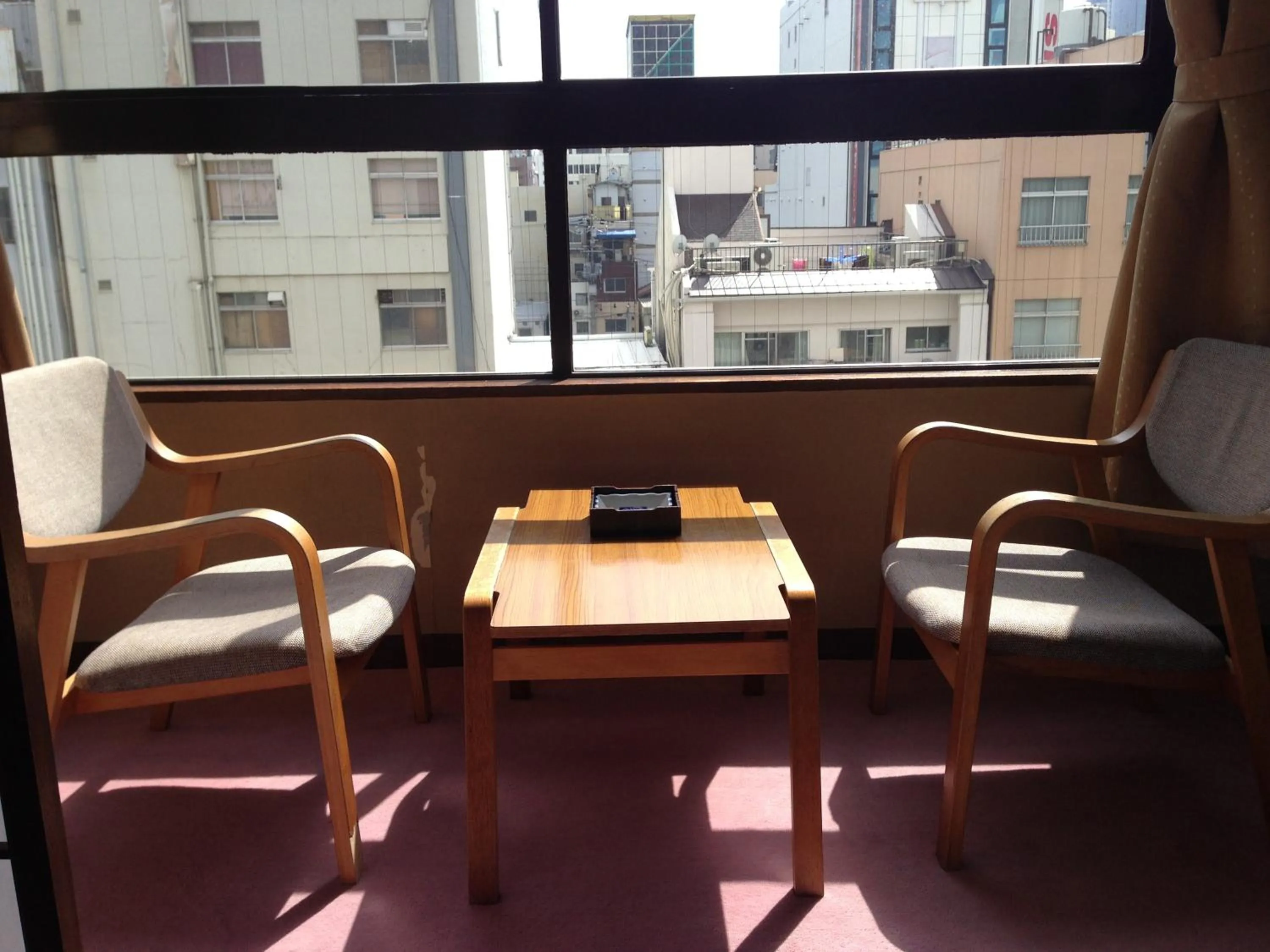 Seating area in Kaneyoshi Ryokan