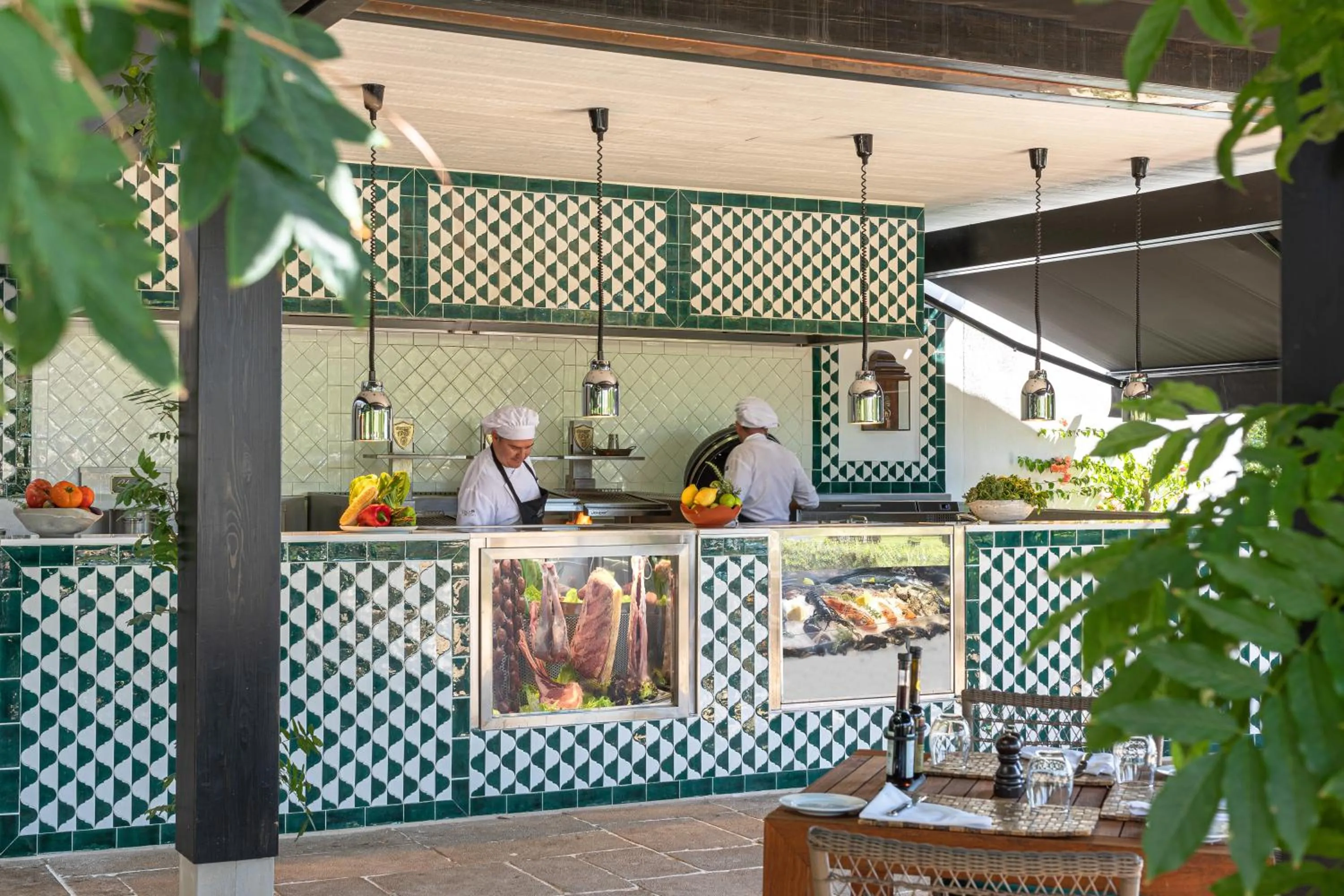 BBQ facilities in Finca Cortesin Hotel Golf & Spa
