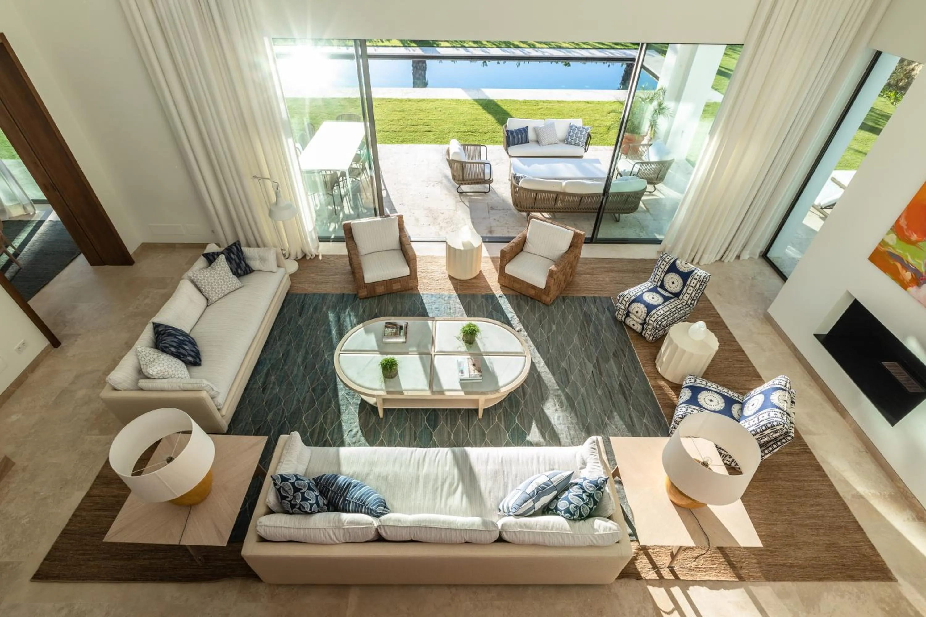 Living room in Finca Cortesin Hotel Golf & Spa