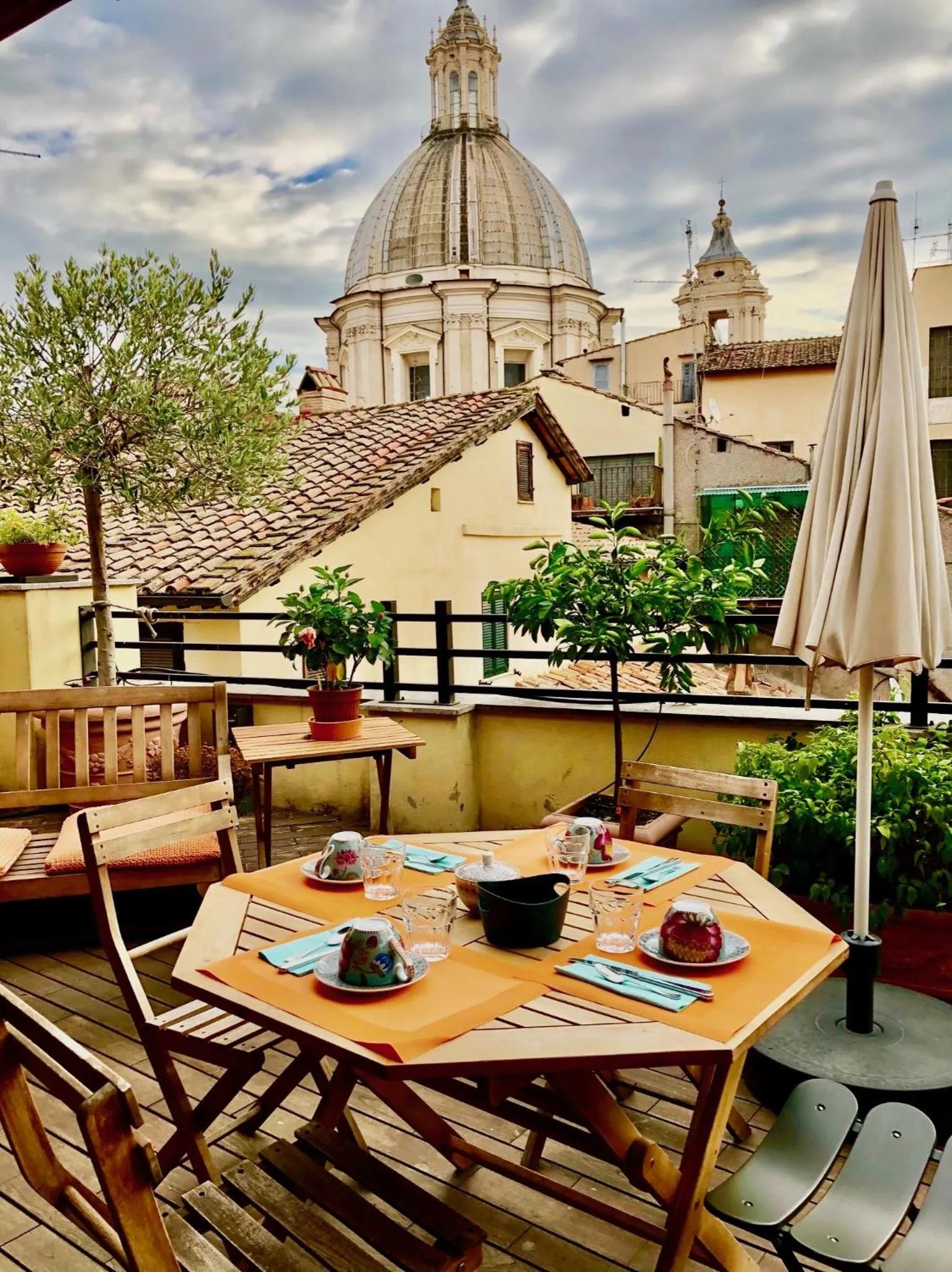 Balcony/Terrace in Navona Residenza de Charme
