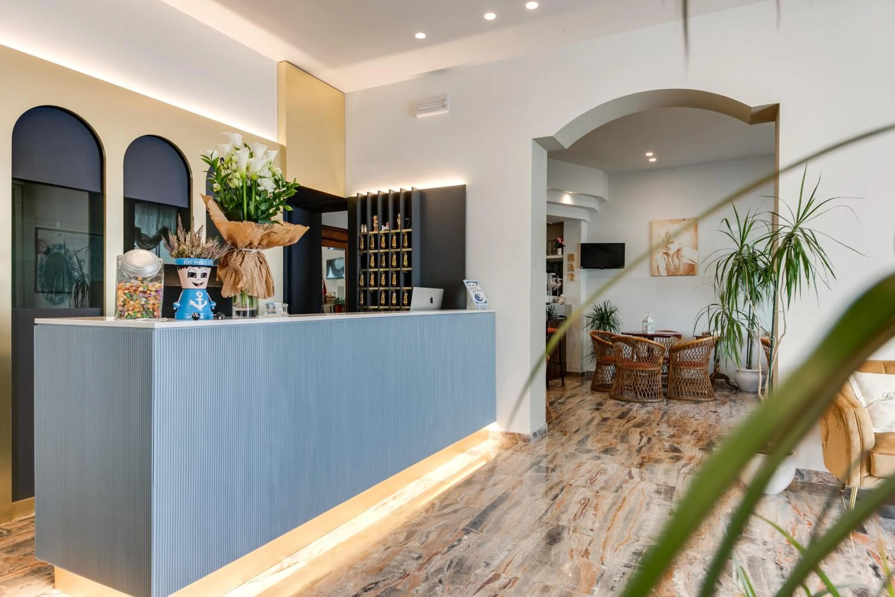 Lobby or reception in Hotel Cigno D'Oro
