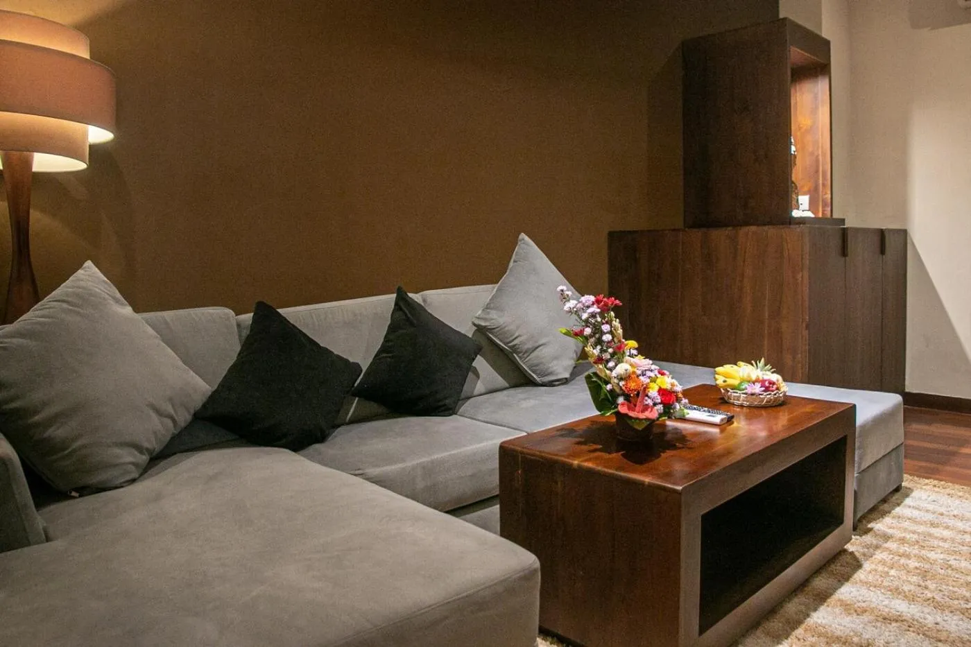 Living room in djabu Seminyak Hotel