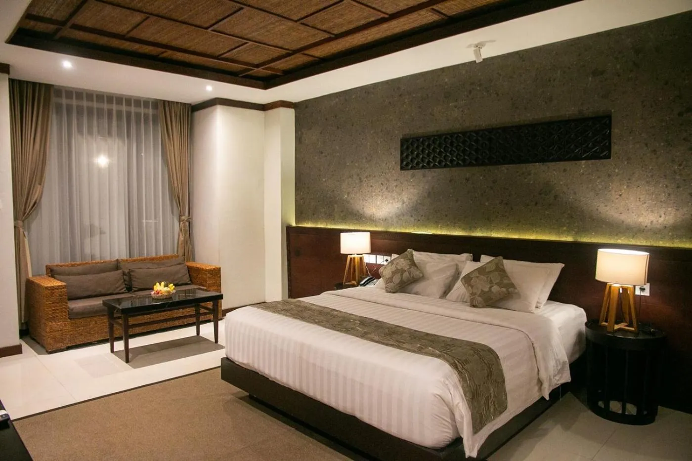 Bed in djabu Seminyak Hotel