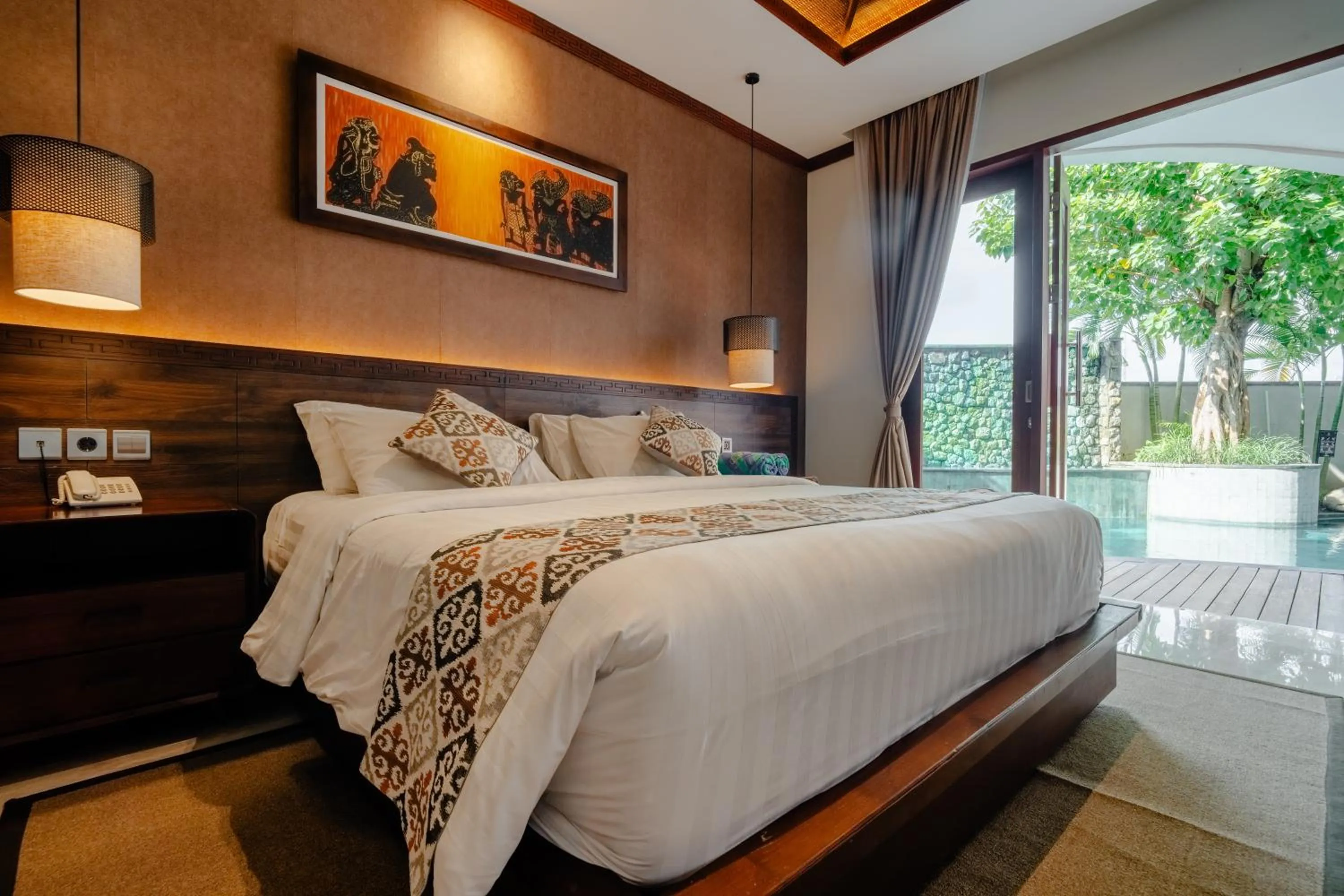 Bedroom, Bed in djabu Seminyak Hotel