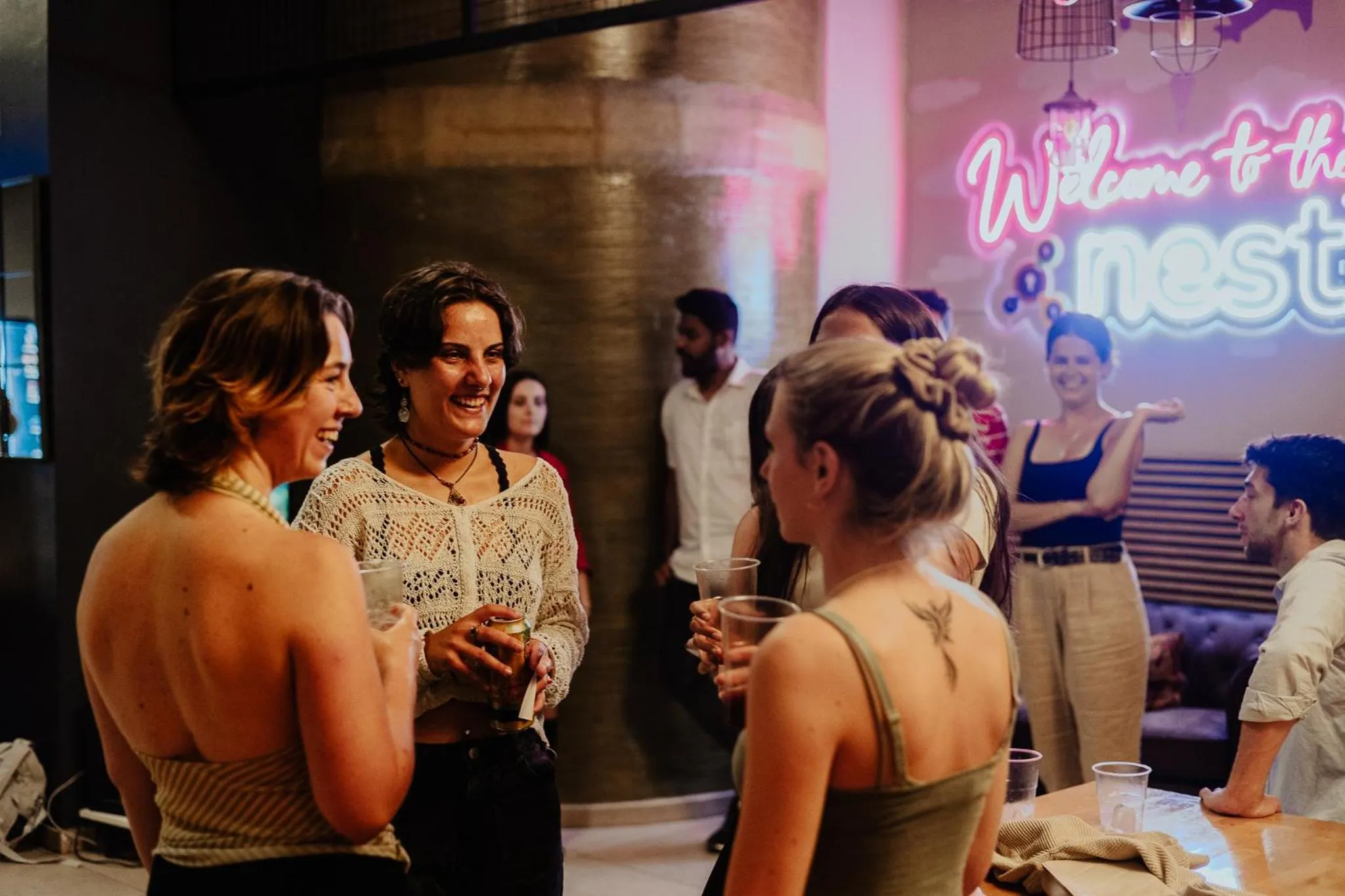 People in Purple Nest Hostel